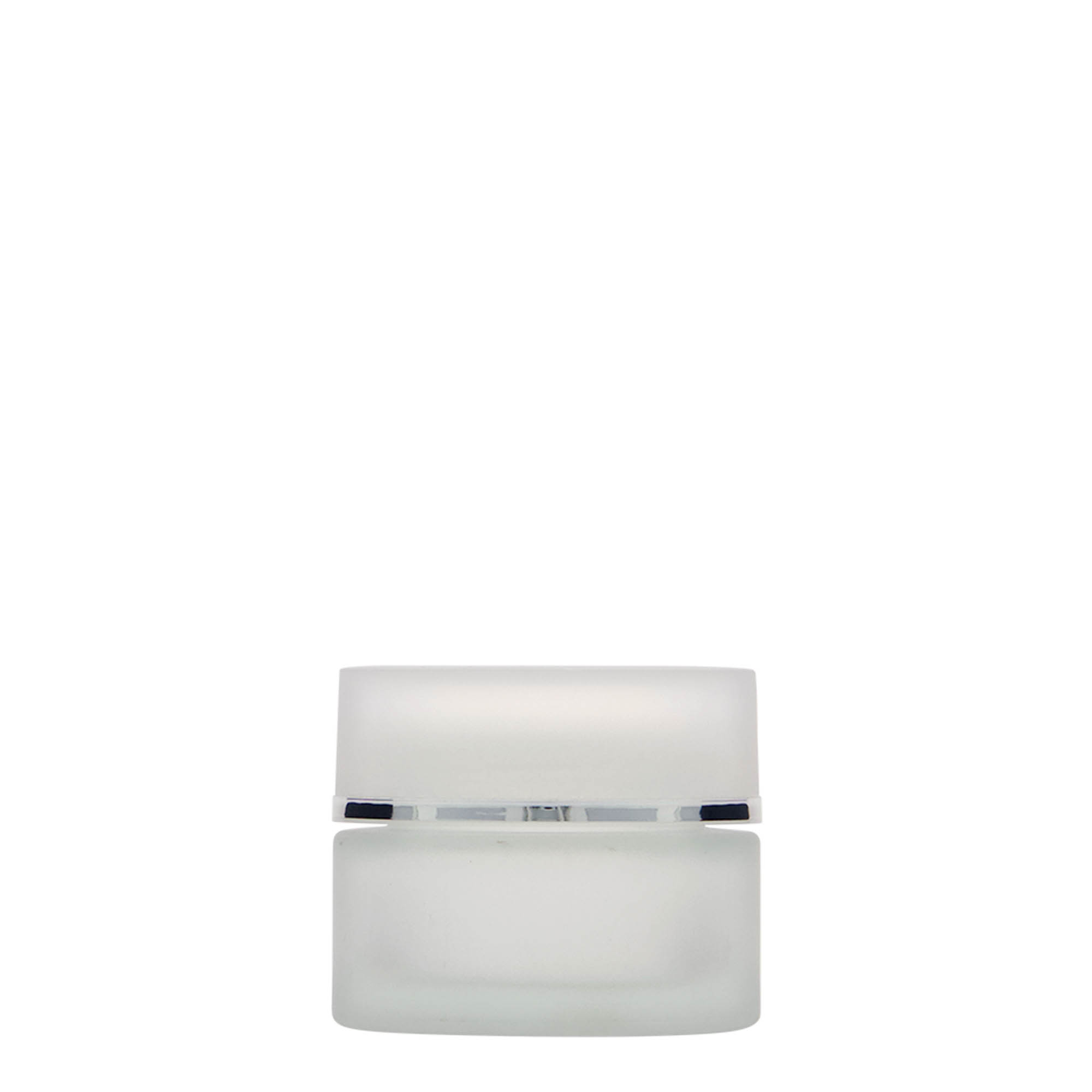 Potje 'Platin Edition', 30 ml, glas, gematteerd, monding: schroefsluiting Potje 'Platin Edition', 30 ml, glas, gematteerd, monding: schroefsluiting