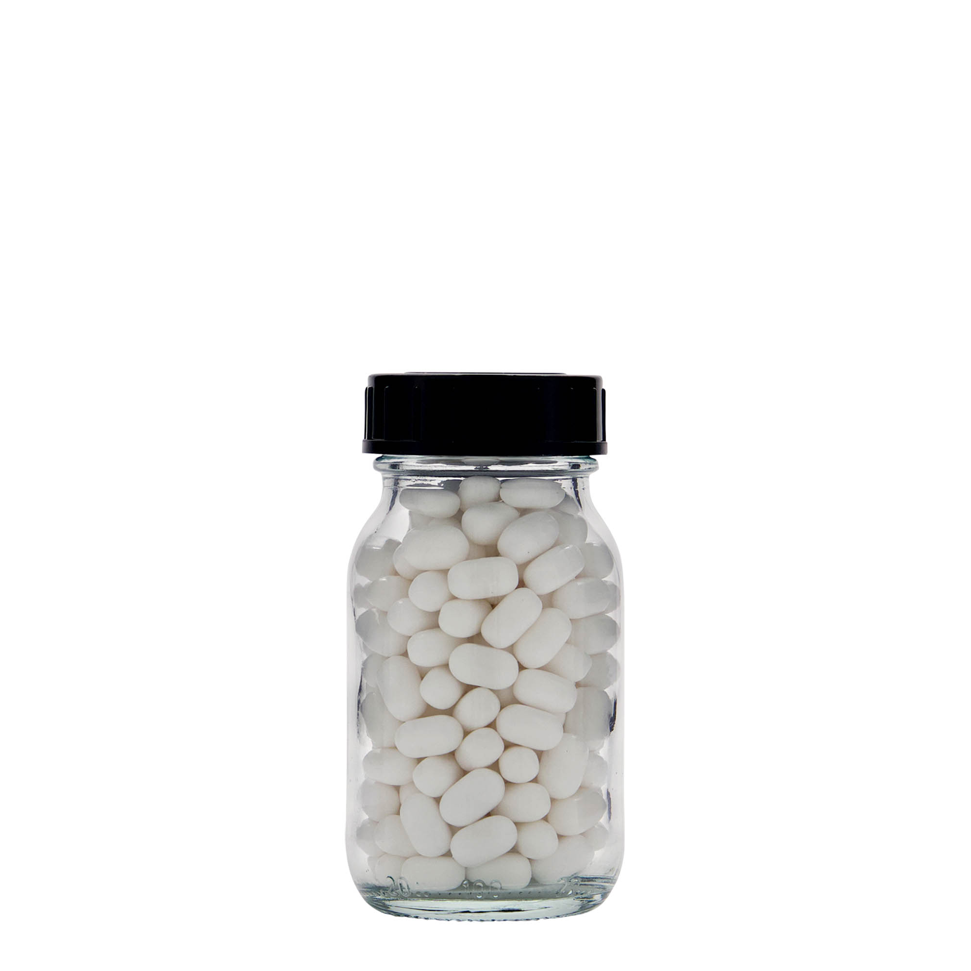 Pot met brede hals, 100 ml, monding: DIN 40 Pot met brede hals, 100 ml, monding: DIN 40
