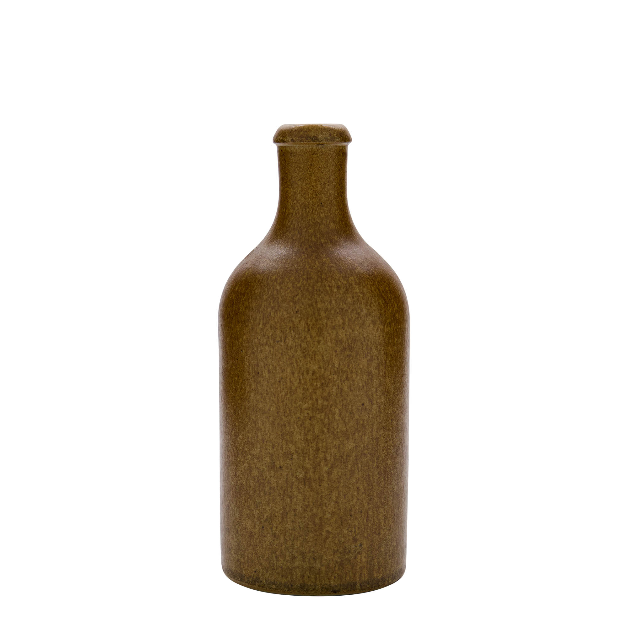 Keramische kruik, 500 ml, steengoed, bruin-kristal, monding: kurk