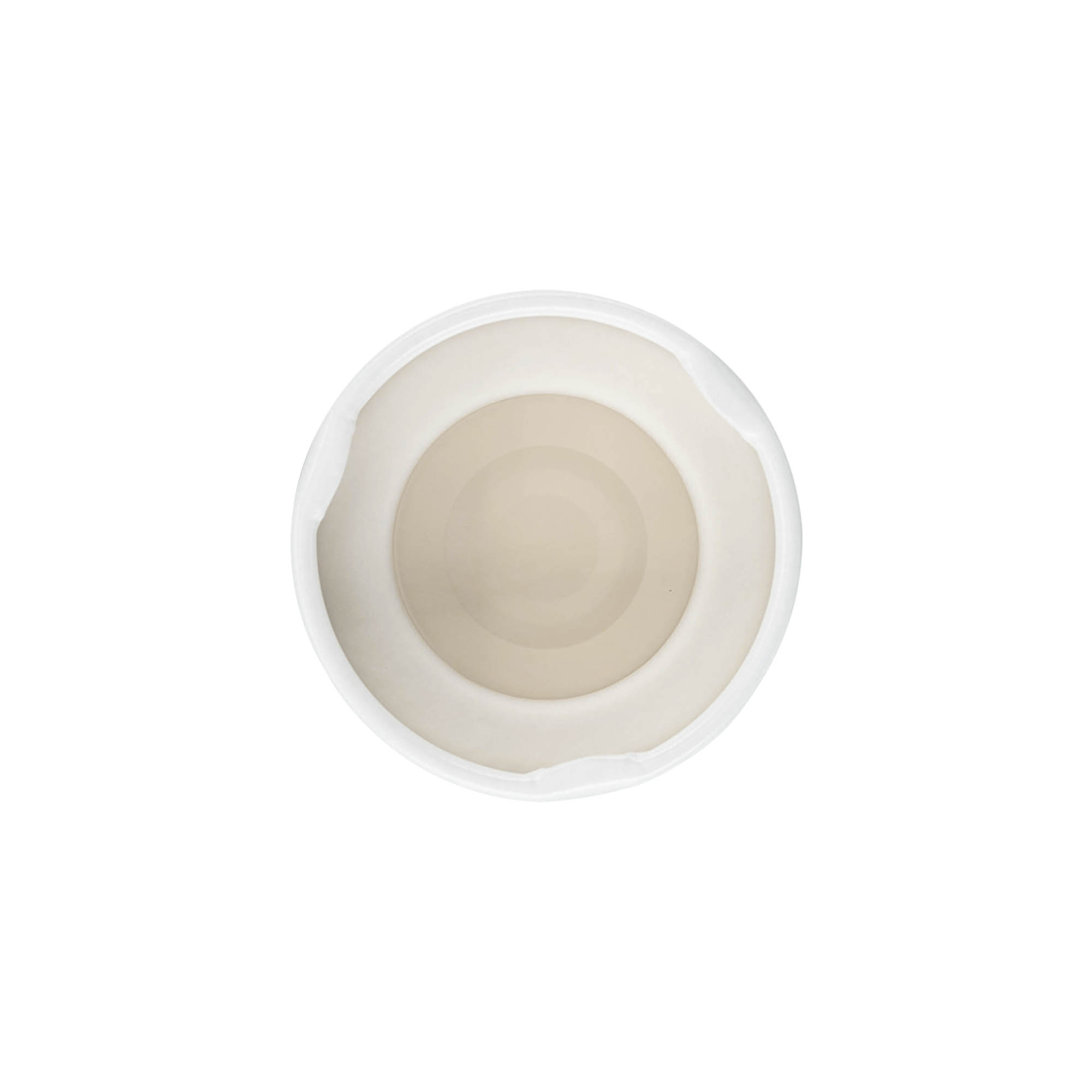Twist-offdeksel, blik, wit, voor monding: TO 38 Twist-offdeksel, blik, wit, voor monding: TO 38