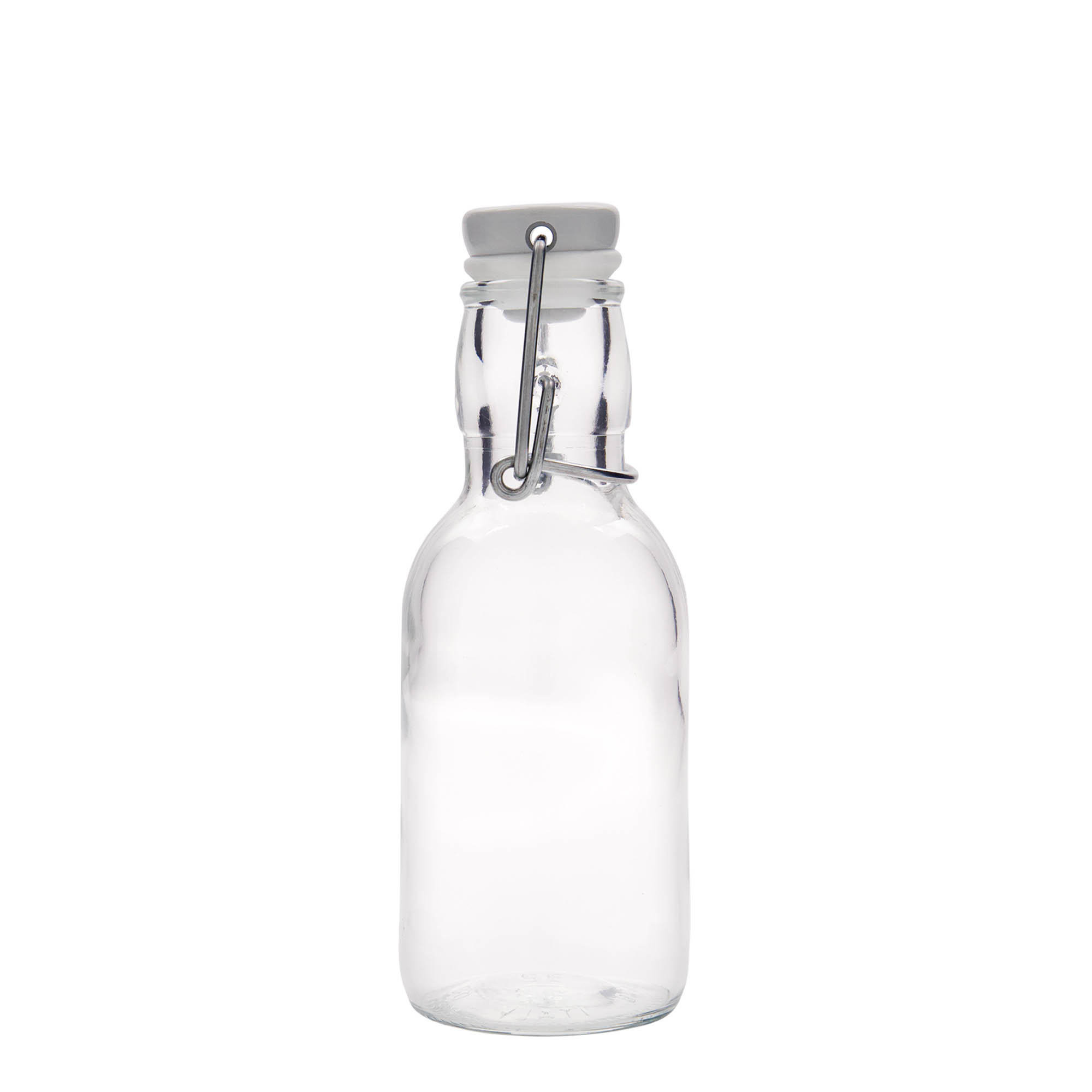 Glazen fles 'Emilia', 250 ml, monding: beugelsluiting Glazen fles 'Emilia', 250 ml, monding: beugelsluiting