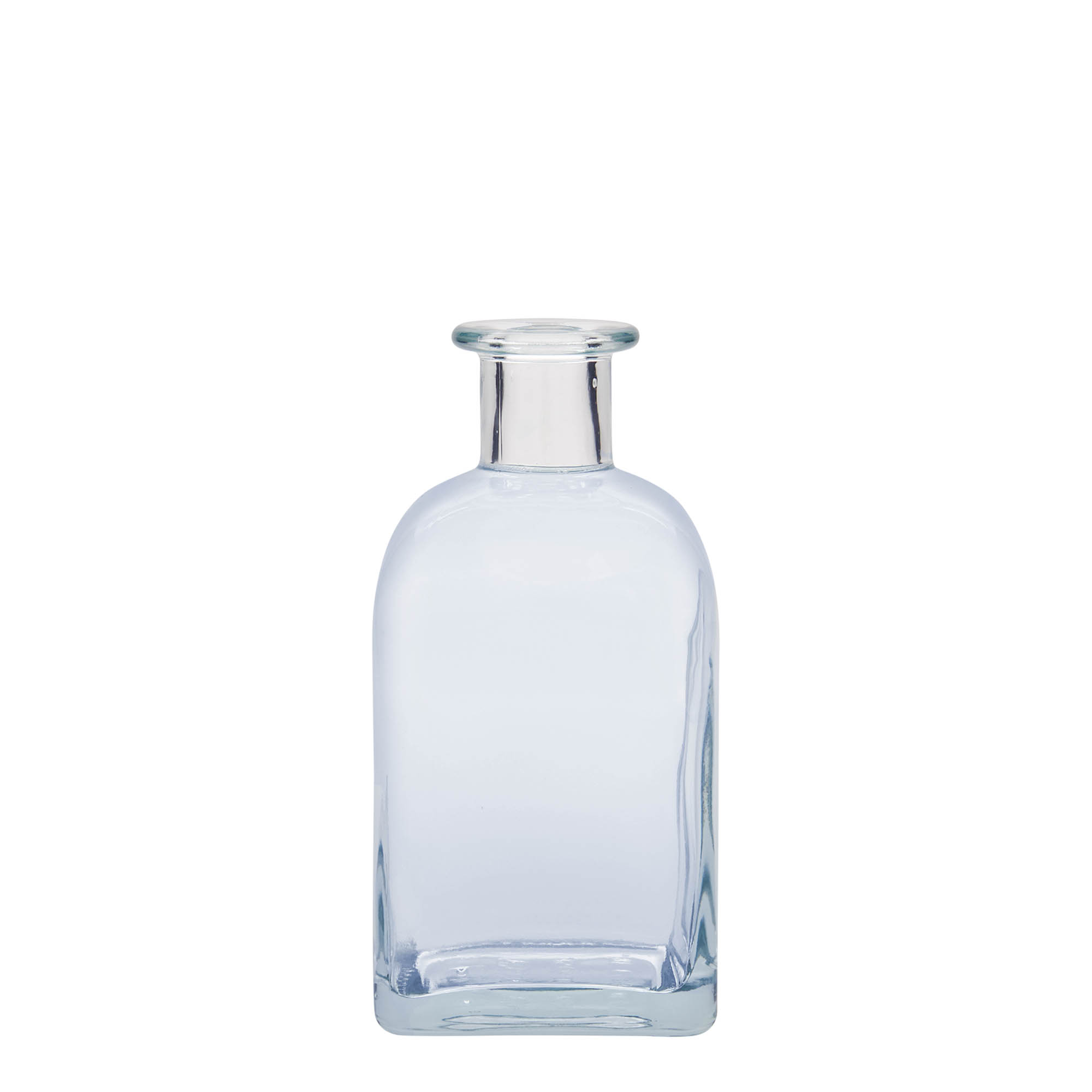 Glazen fles Apotheker carré, 350 ml, vierkant, monding: kurk