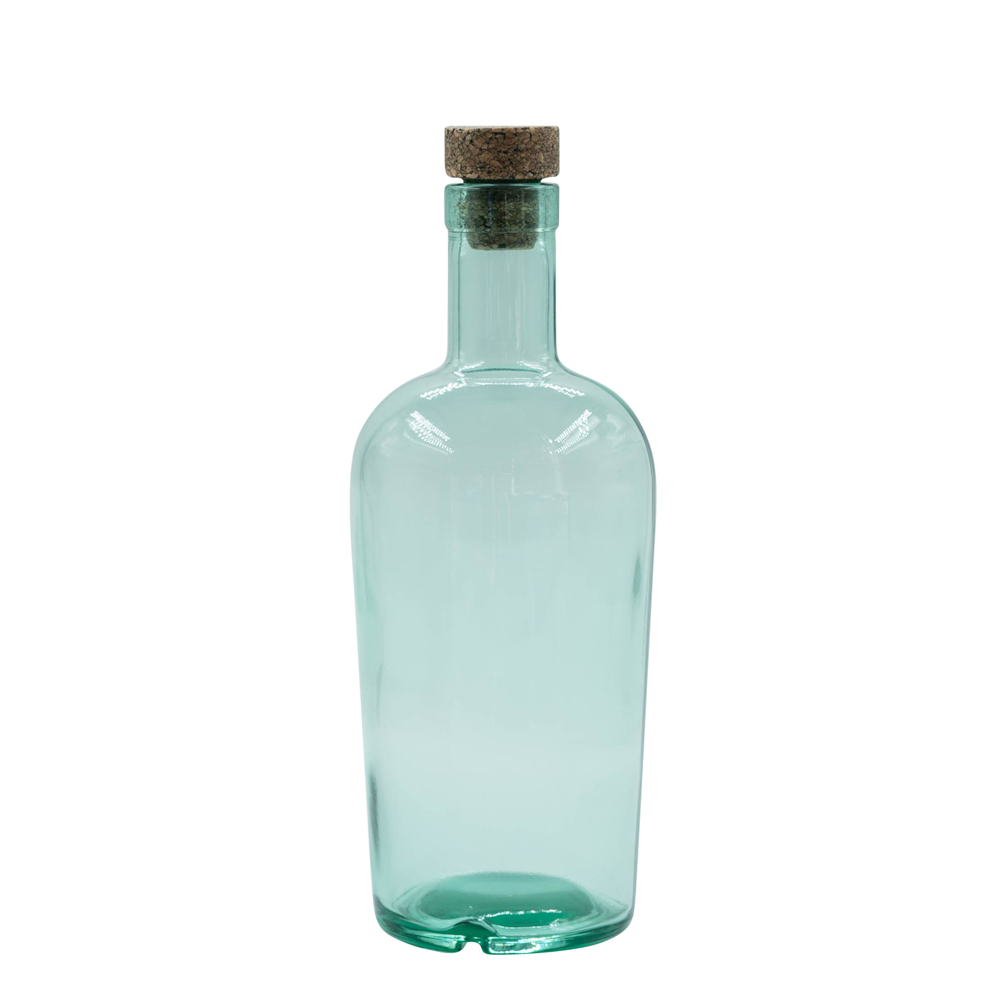 Glazen fles 'Teo Light', 700 ml, monding: kurk Glazen fles 'Teo Light', 700 ml, monding: kurk