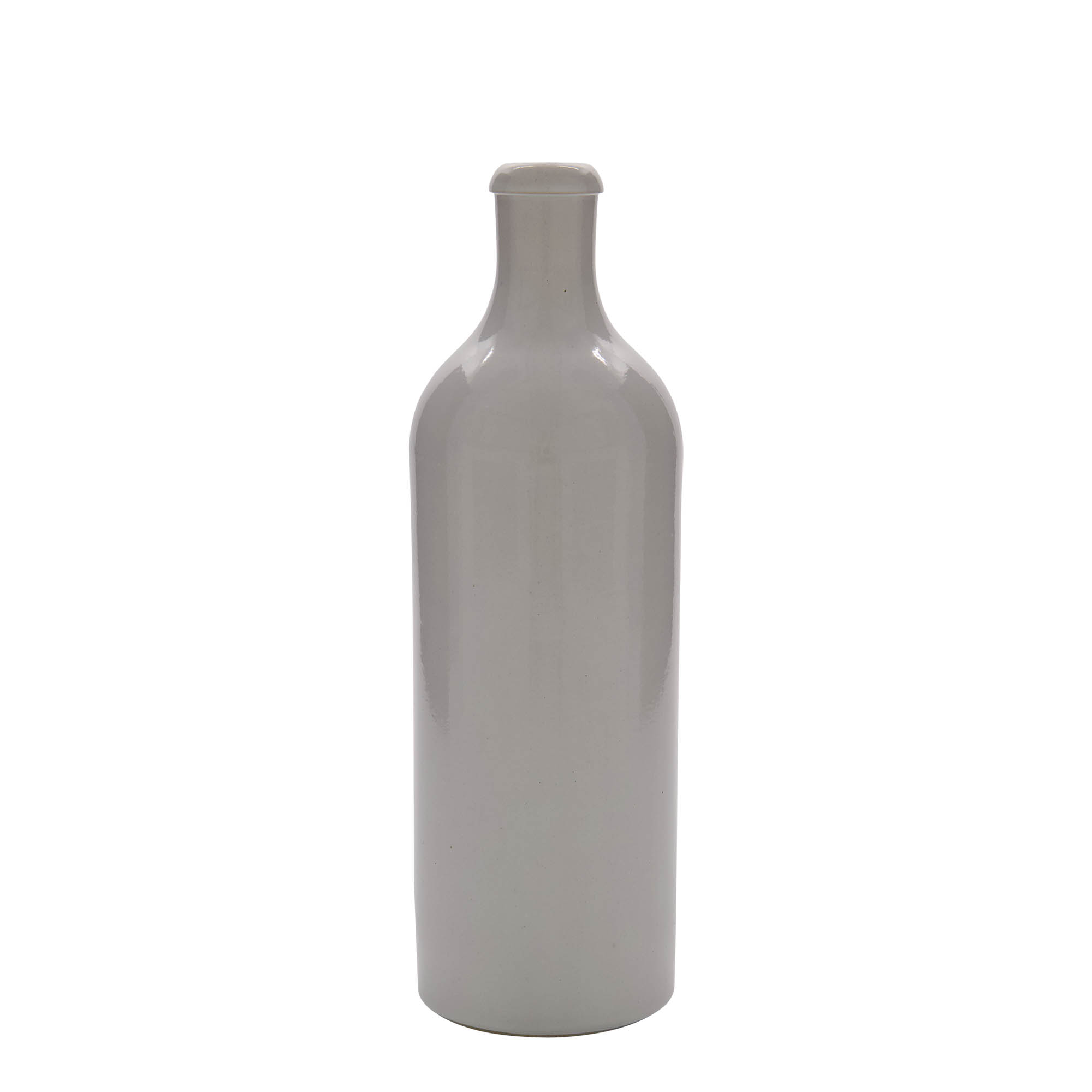 Chope en terre cuite 750 ml, grès, blanc, bouchage: bouchon Chope en terre cuite 750 ml, grès, blanc, bouchage: bouchon