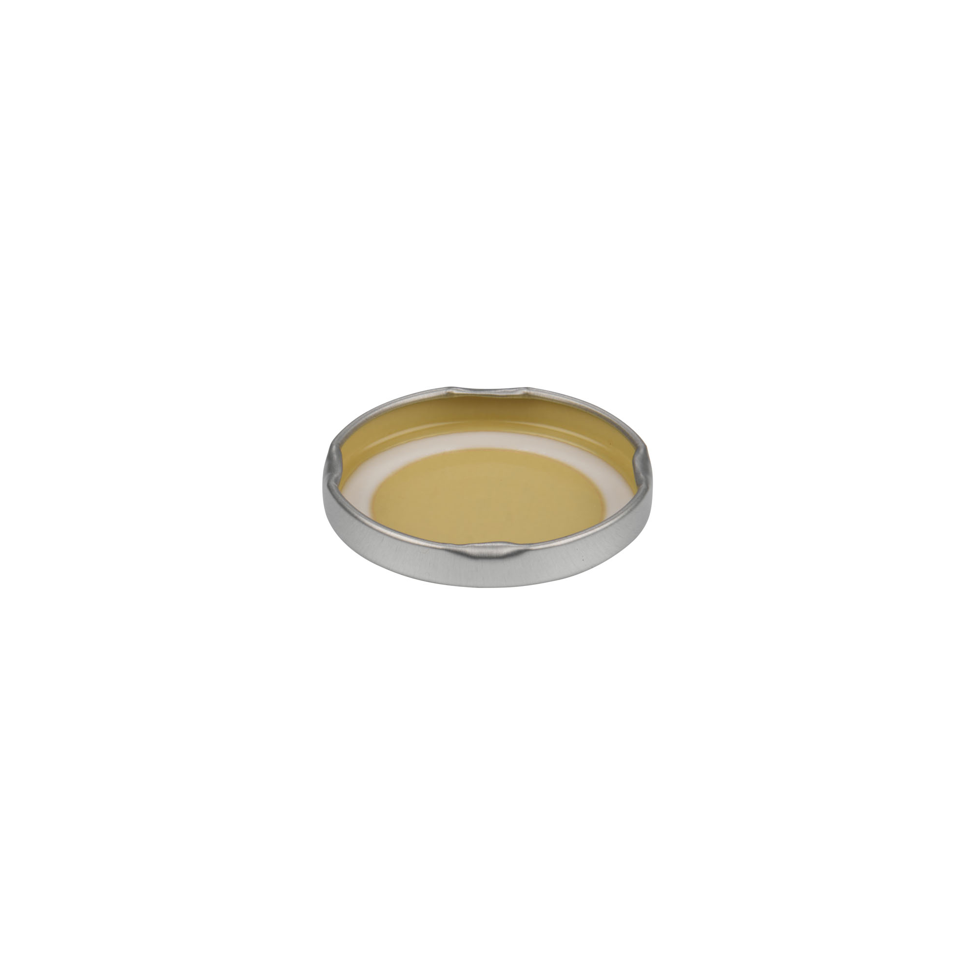 Twist-offdeksel, blik, zilver, voor monding: TO 48 Twist-offdeksel, blik, zilver, voor monding: TO 48