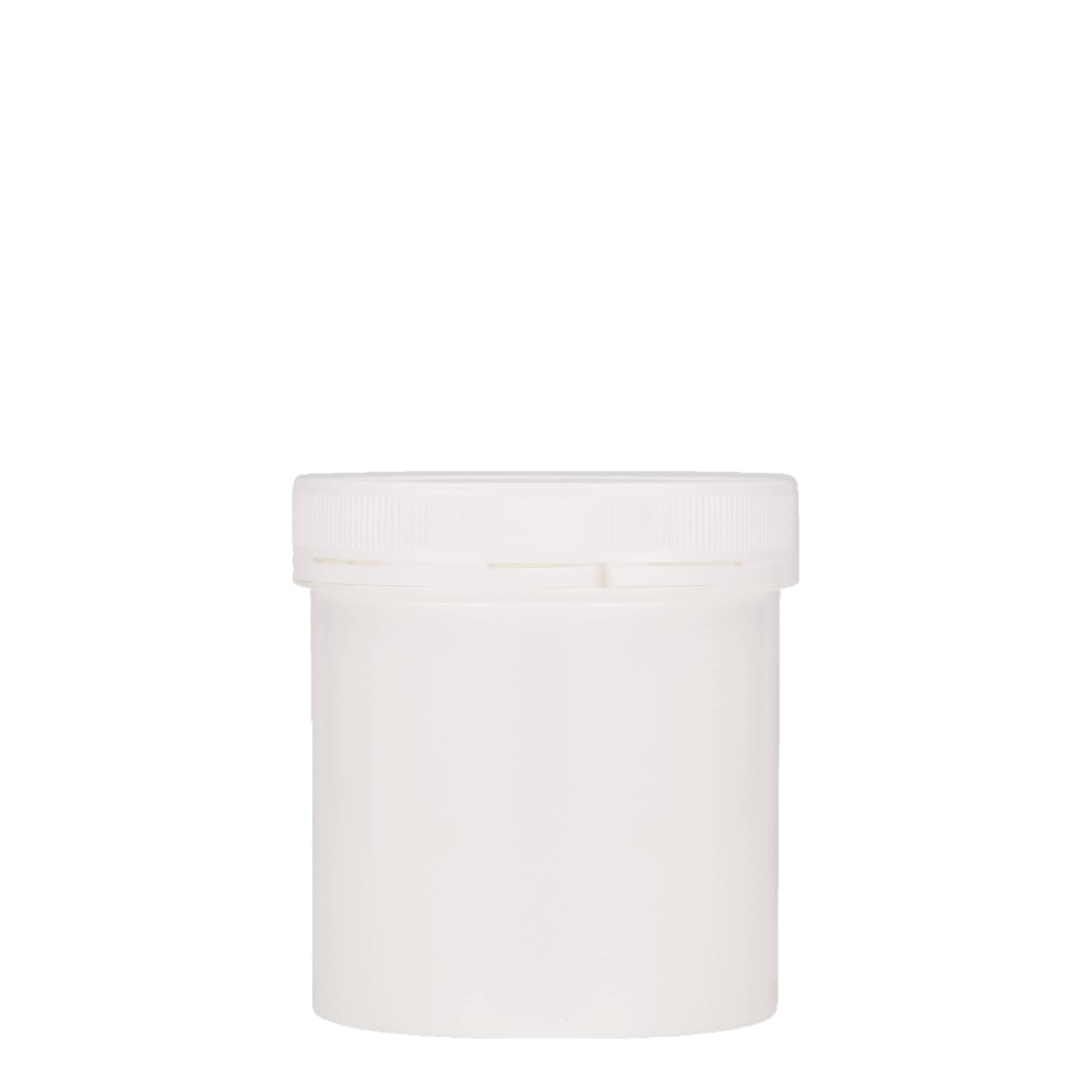 Boîte en plastique 250 ml « Securilock », PP, blanche, bouchage: Bougage à vis
