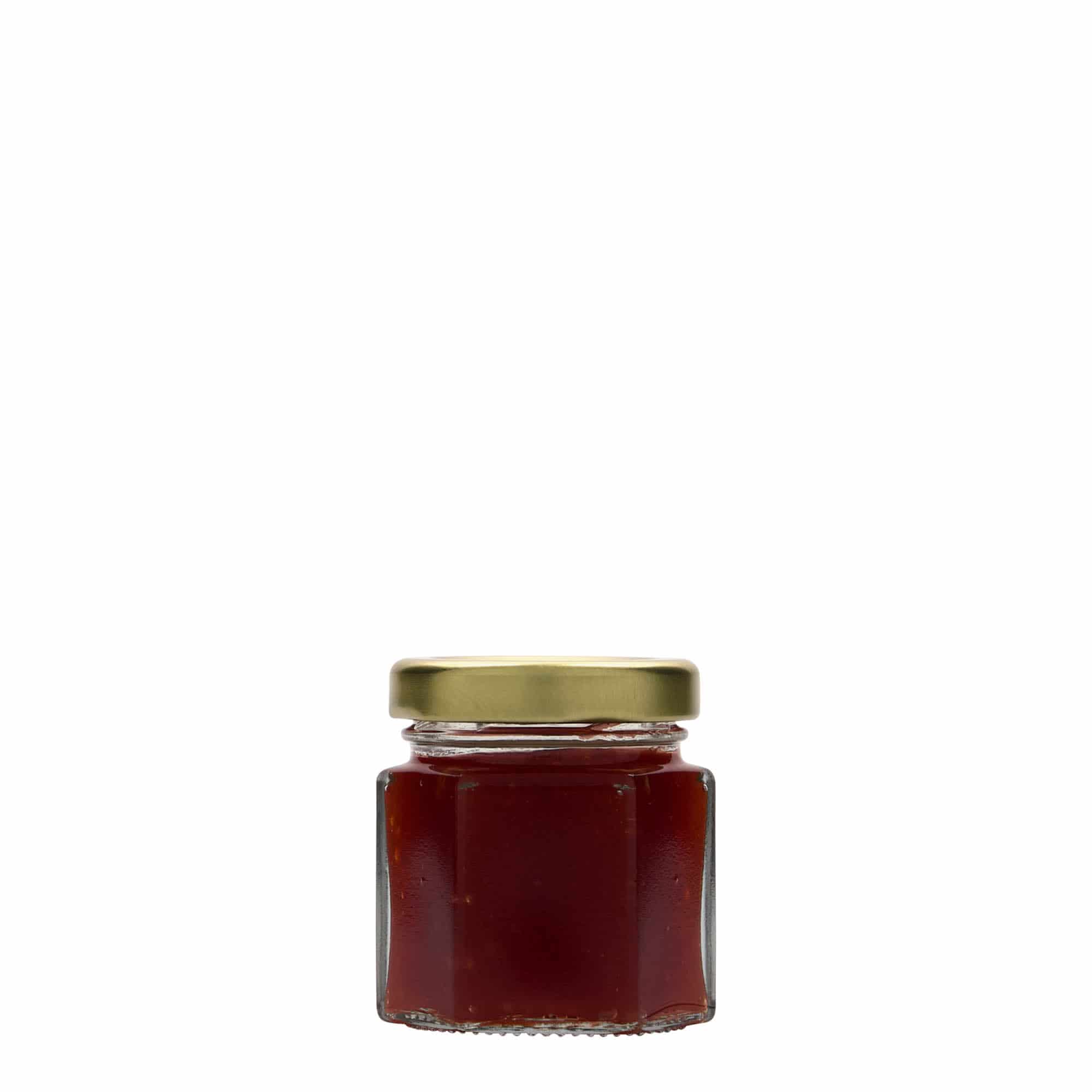 Bocal hexagonal 47 ml, bouchage: Twist-Off (TO 43)