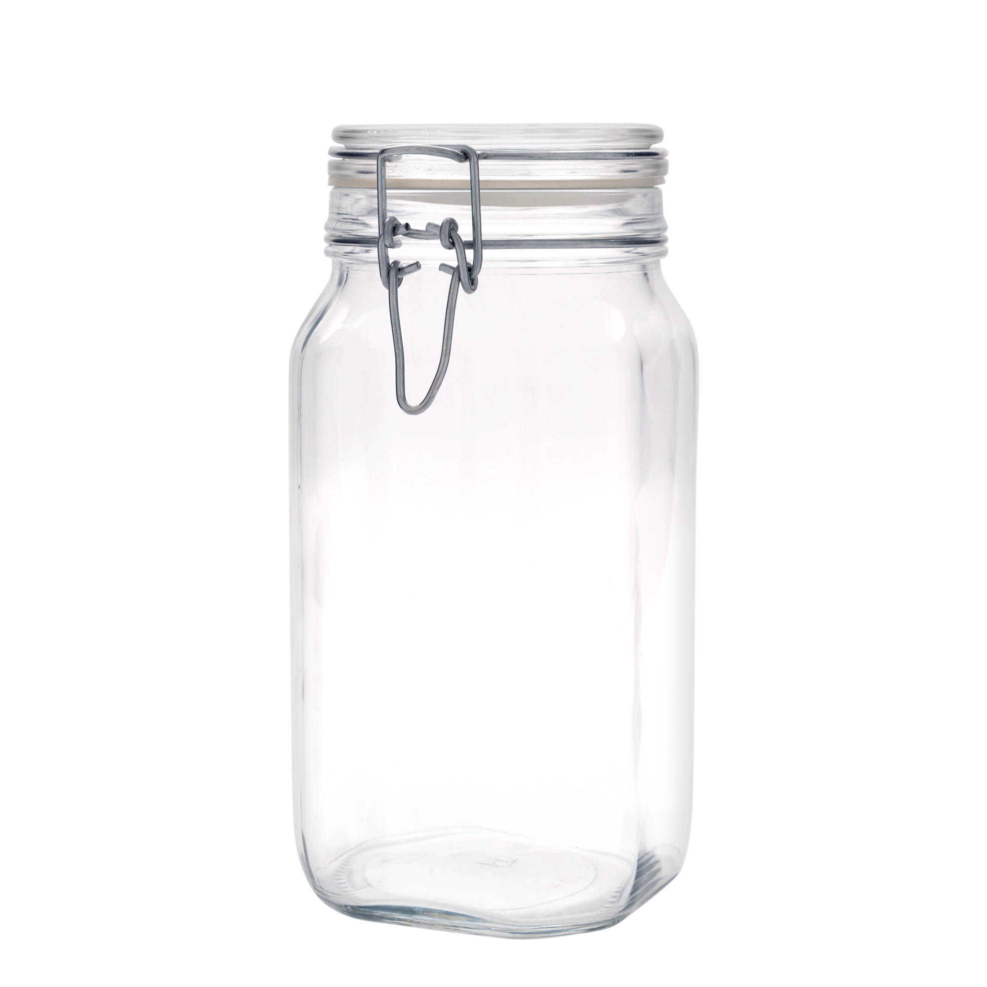 Pot met beugelsluiting 'Fido', 1500 ml, vierkant, monding: beugelsluiting Pot met beugelsluiting 'Fido', 1500 ml, vierkant, monding: beugelsluiting