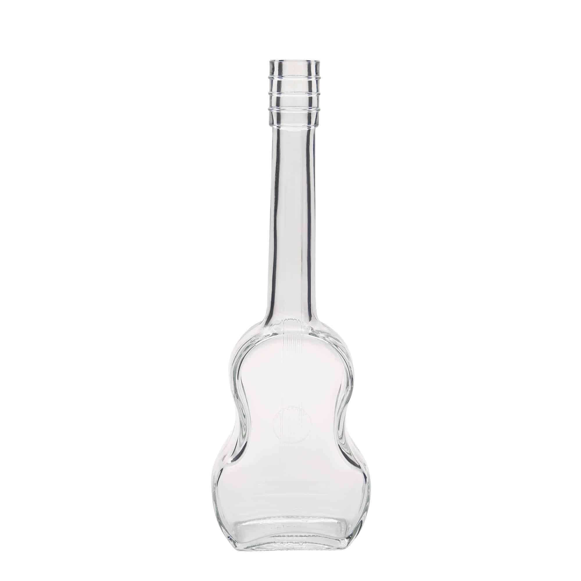 Glazen fles 'Gitaar', 500 ml, monding: kurk Glazen fles 'Gitaar', 500 ml, monding: kurk