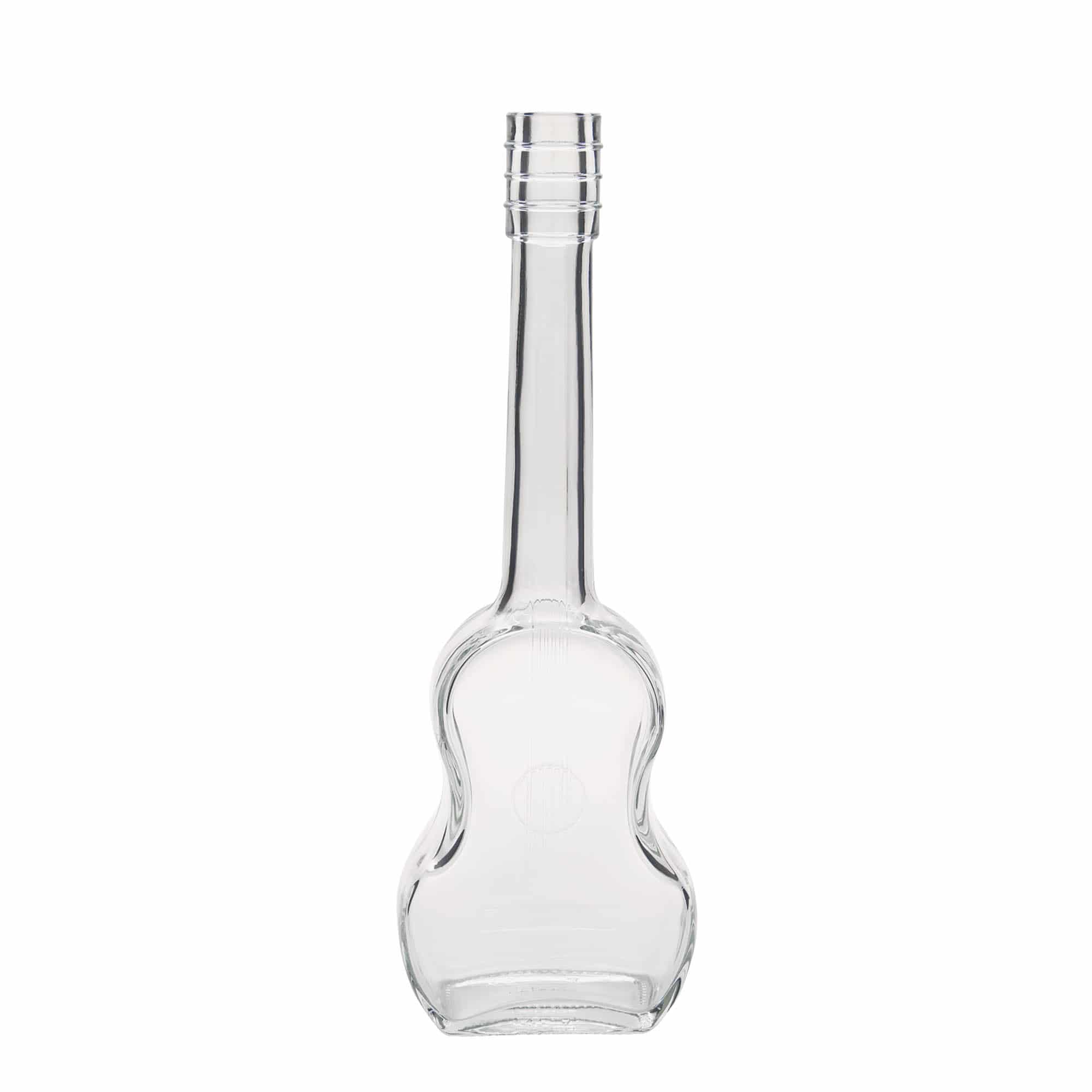 Glazen fles 'Gitaar', 500 ml, monding: kurk