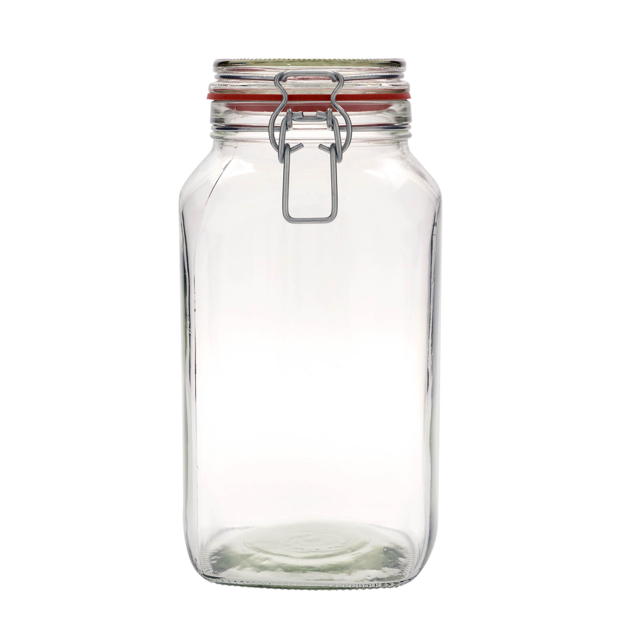 Pot met beugelsluiting, 2590 ml, vierkant, monding: beugelsluiting Pot met beugelsluiting, 2590 ml, vierkant, monding: beugelsluiting