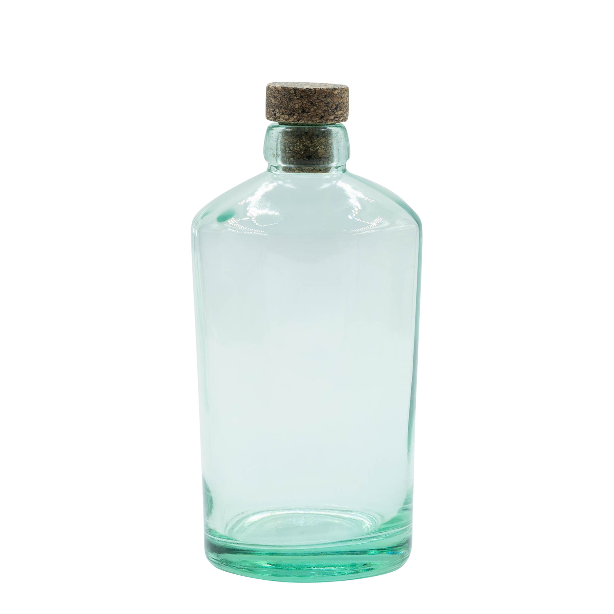 Glazen fles 'Barrel', 700 ml, monding: kurk Glazen fles 'Barrel', 700 ml, monding: kurk