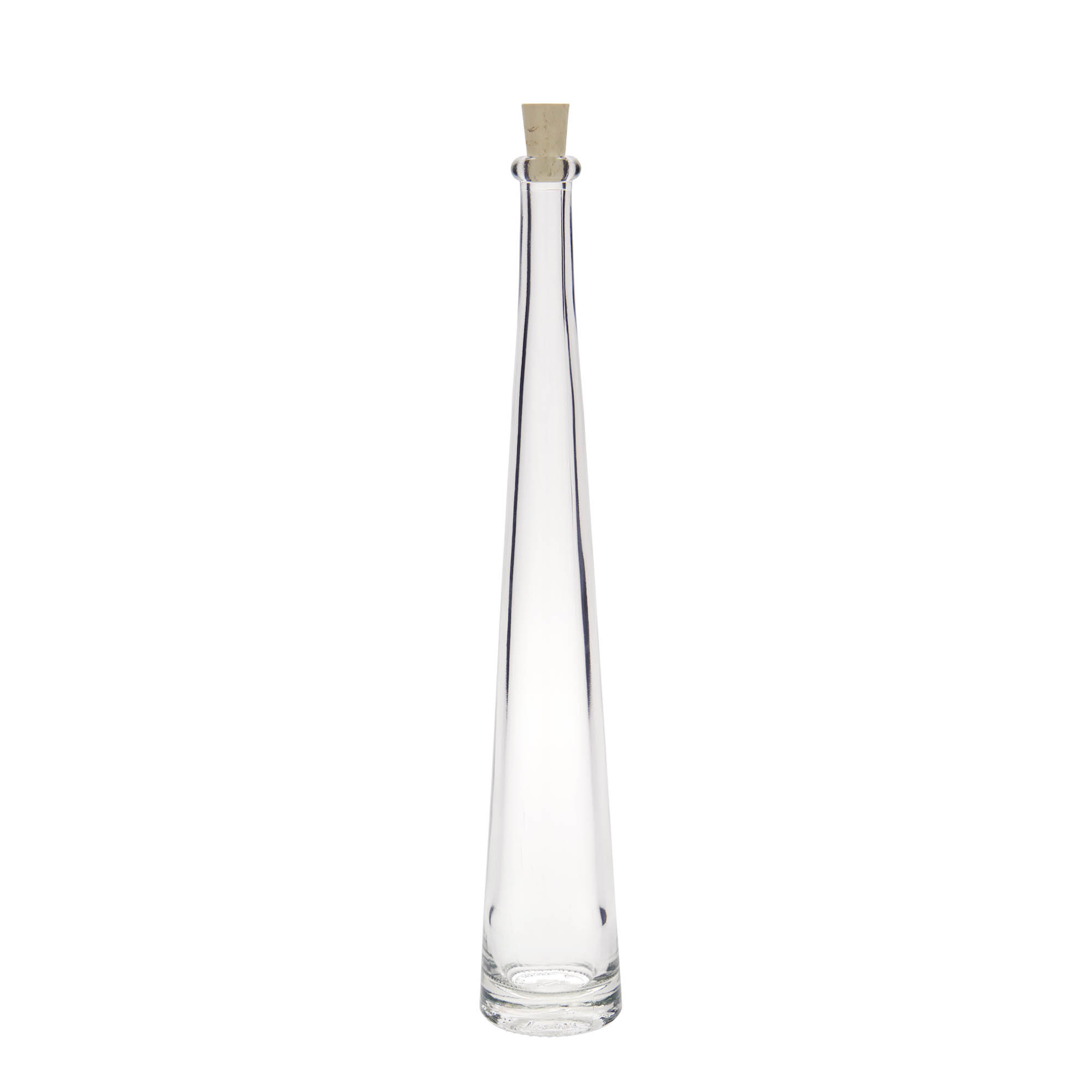 Glazen fles 'Dama Rondo', 100 ml, monding: kurk