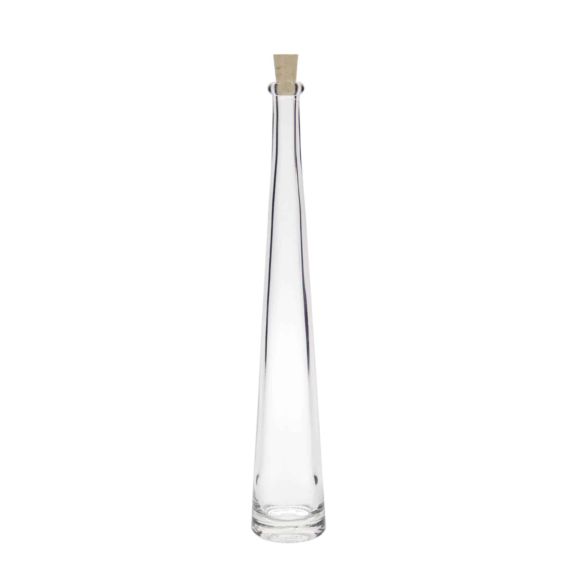 Glazen fles 'Dama Rondo', 100 ml, monding: kurk