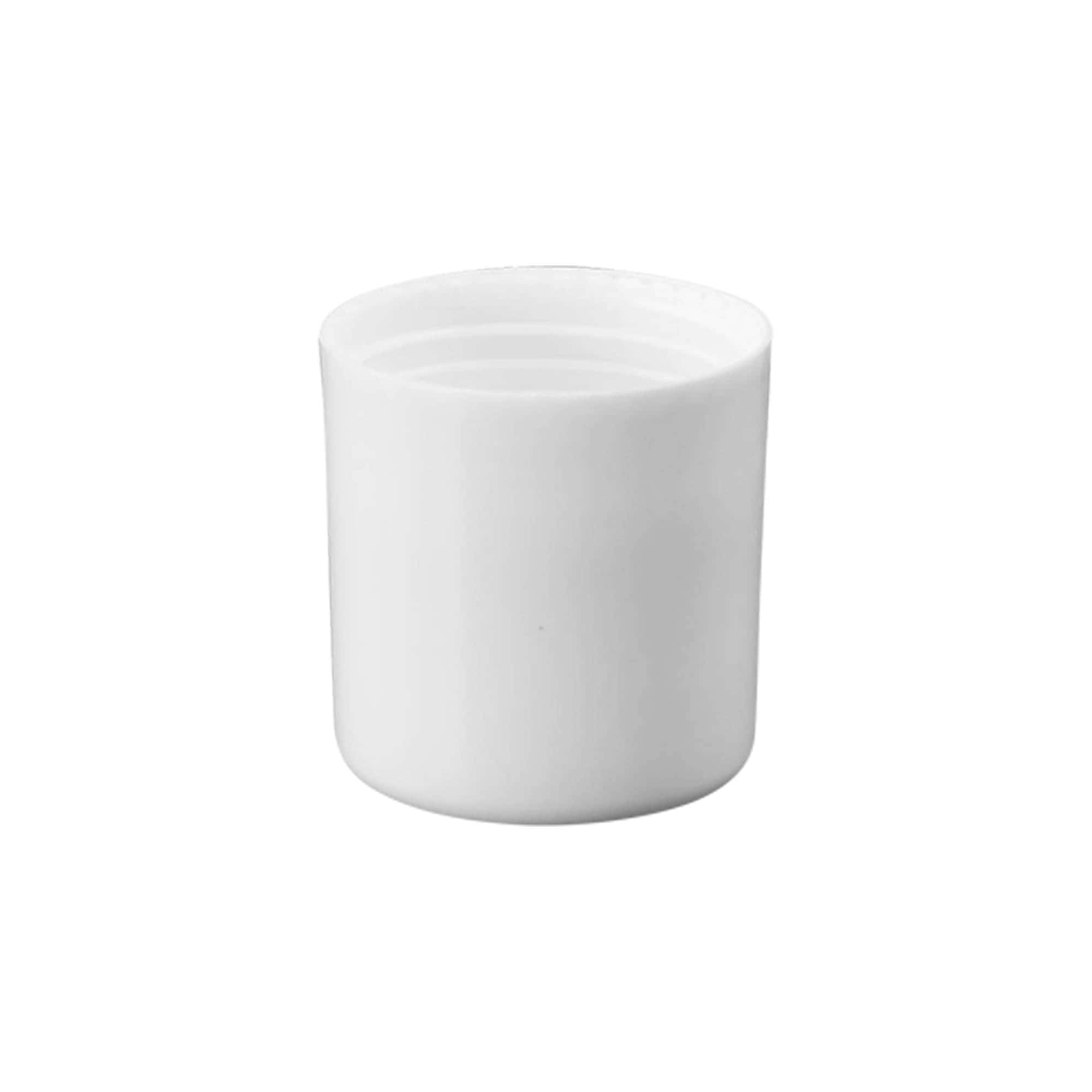 Capuchon pour flacon Roll-on 50 ml, plastique PP, blanc, pour bouchage: Bougage à vis