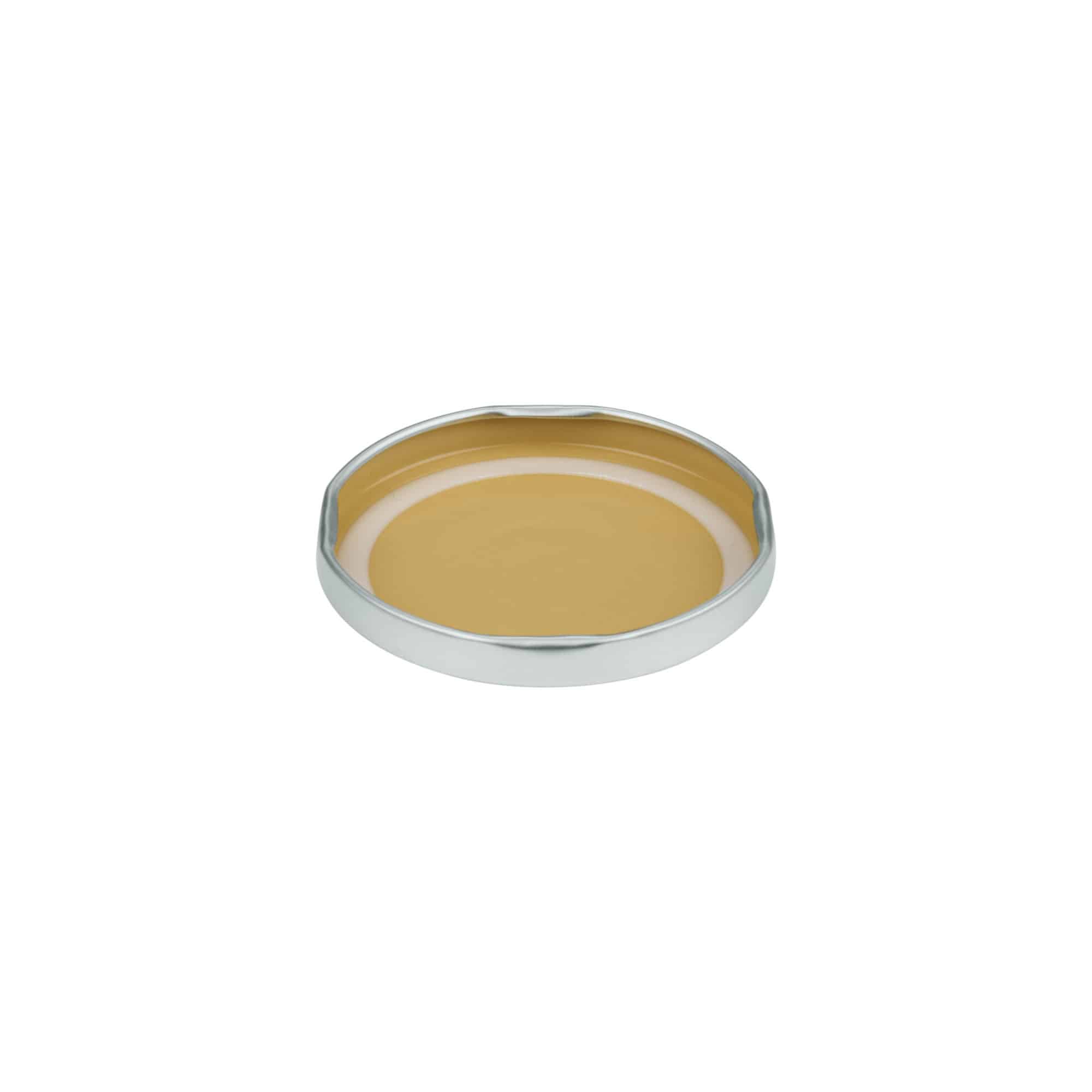 Twist-offdeksel, blik, zilver, voor monding: TO 66