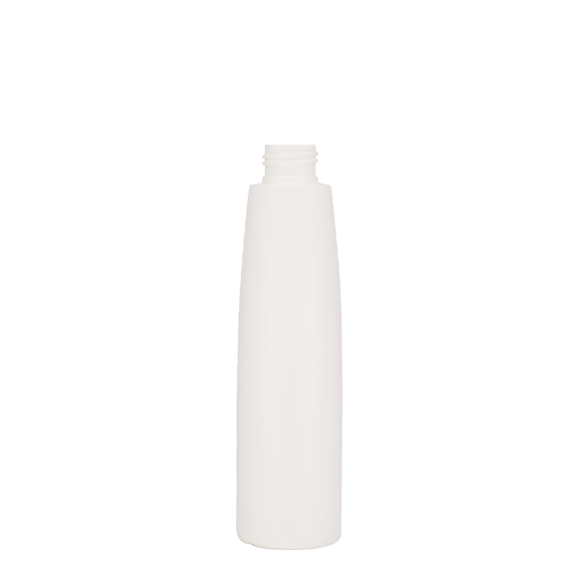 Plastic fles 'Donald', 200 ml, HDPE, wit, monding: 24/410