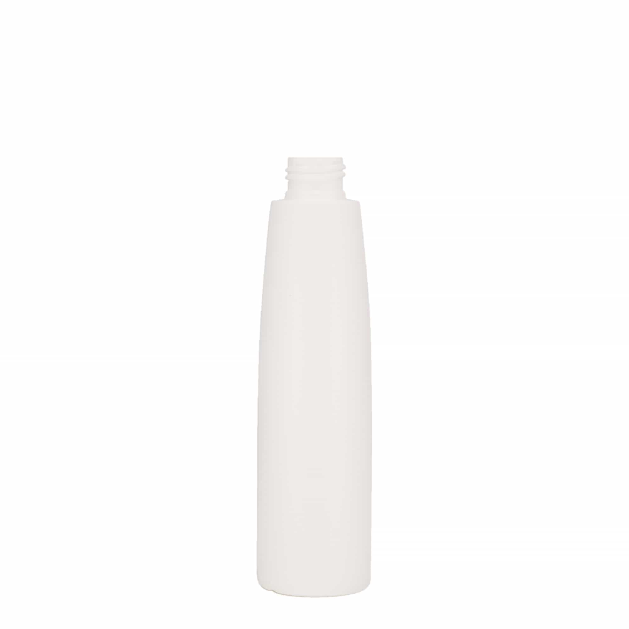Plastic fles 'Donald', 200 ml, HDPE, wit, monding: 24/410
