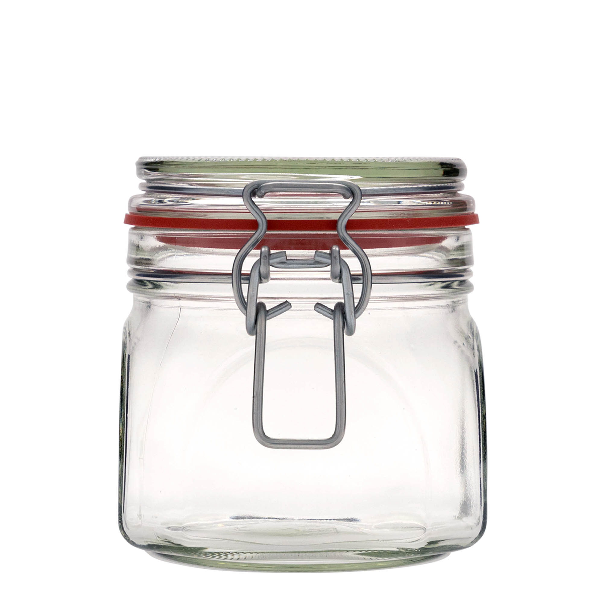 Bocal à fermeture mécanique 630 ml, carré, bouchage: bouchon mécanique