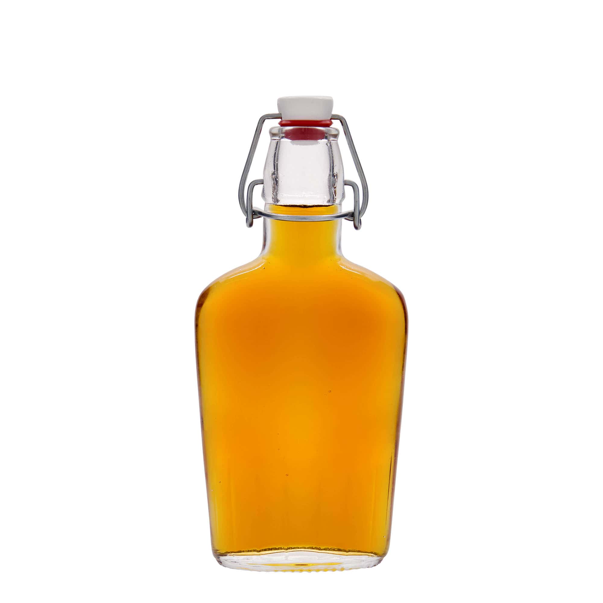 Bouteille en verre 250 ml « Fiaschetta », ovale, bouchage: bouchon mécanique