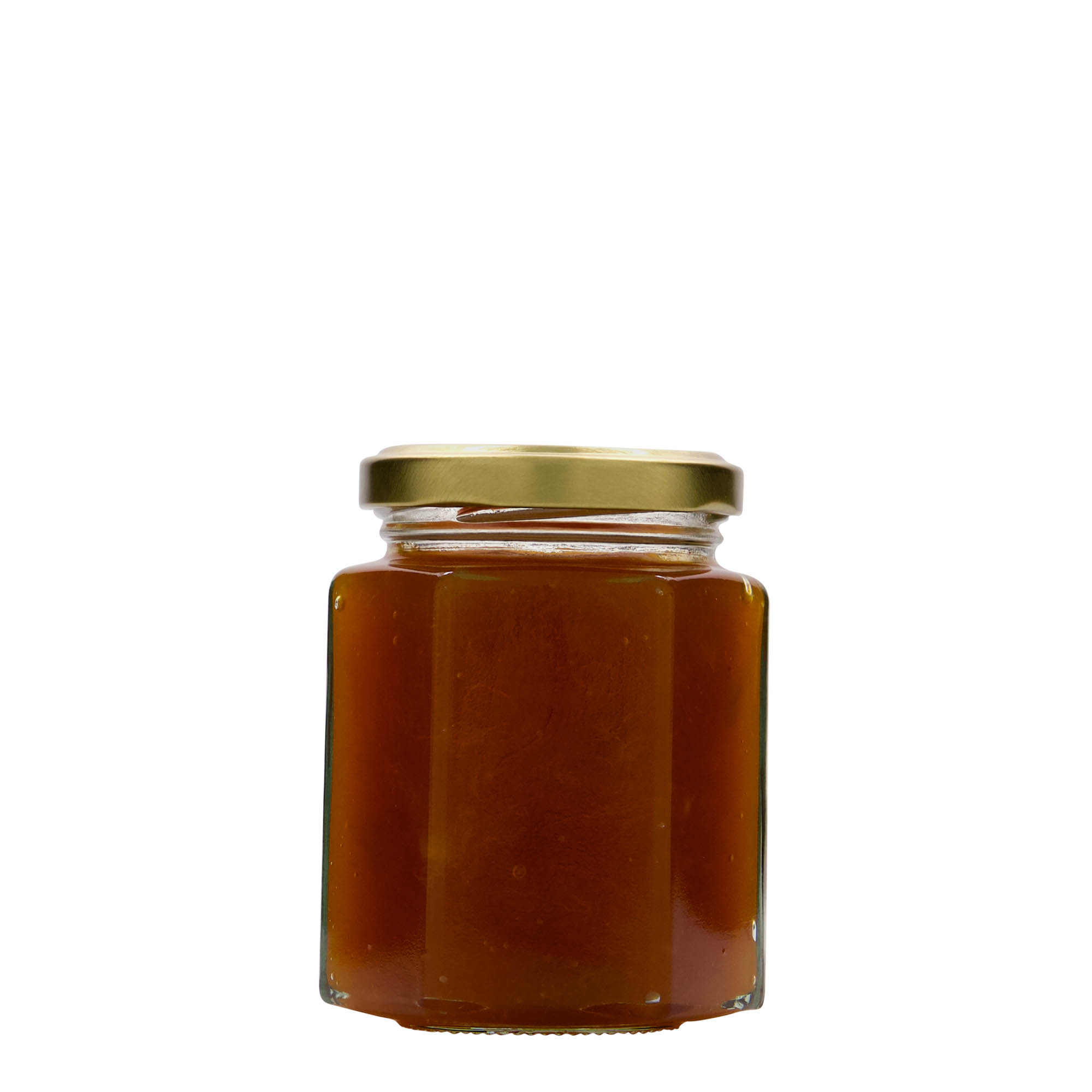 Hexagonale pot, 191 ml, monding: twist-off (TO 58) Hexagonale pot, 191 ml, monding: twist-off (TO 58)