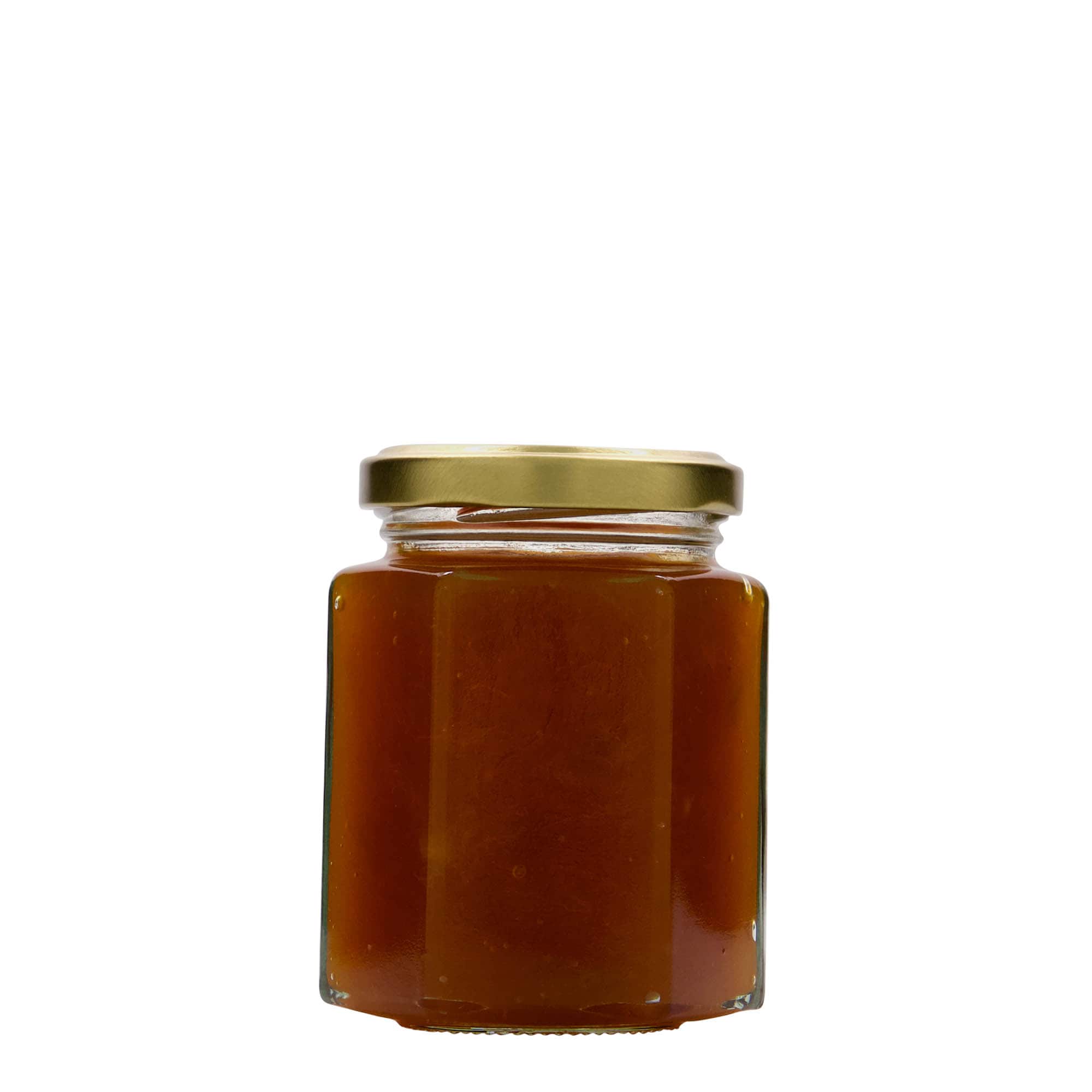 Hexagonale pot, 191 ml, monding: twist-off (TO 58)