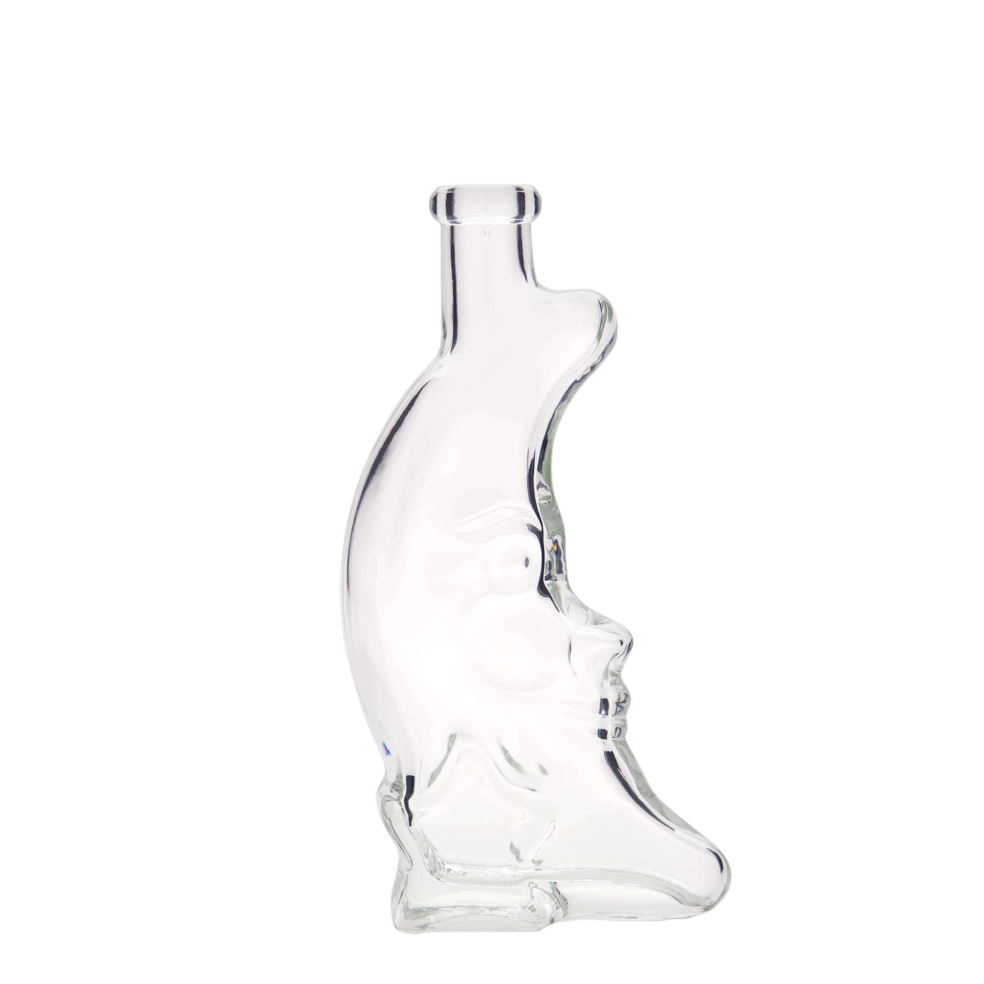 Glazen fles 'Maan', 200 ml, monding: kurk