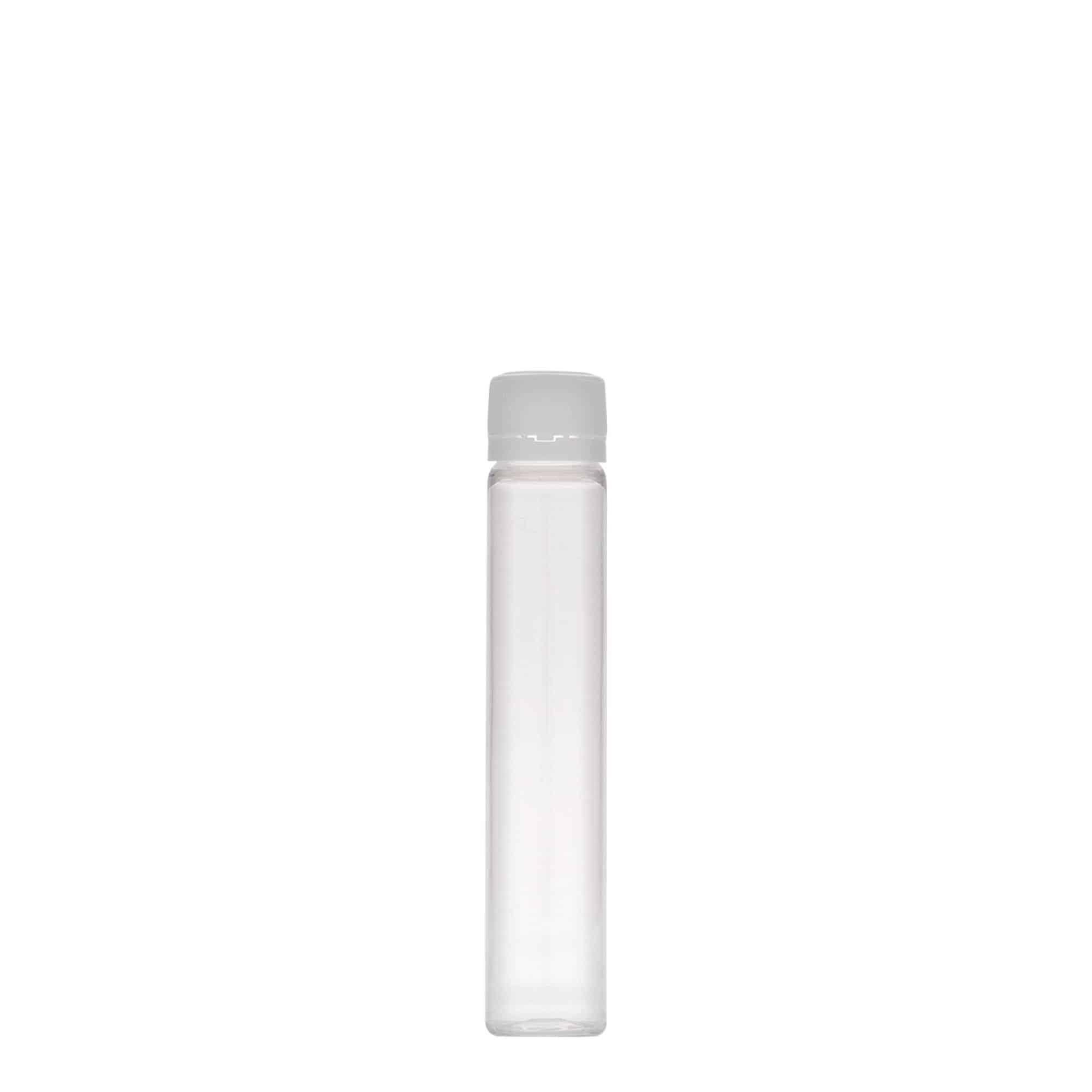 Éprouvette en PET 25 ml, plastique, bouchage: Bougage à vis