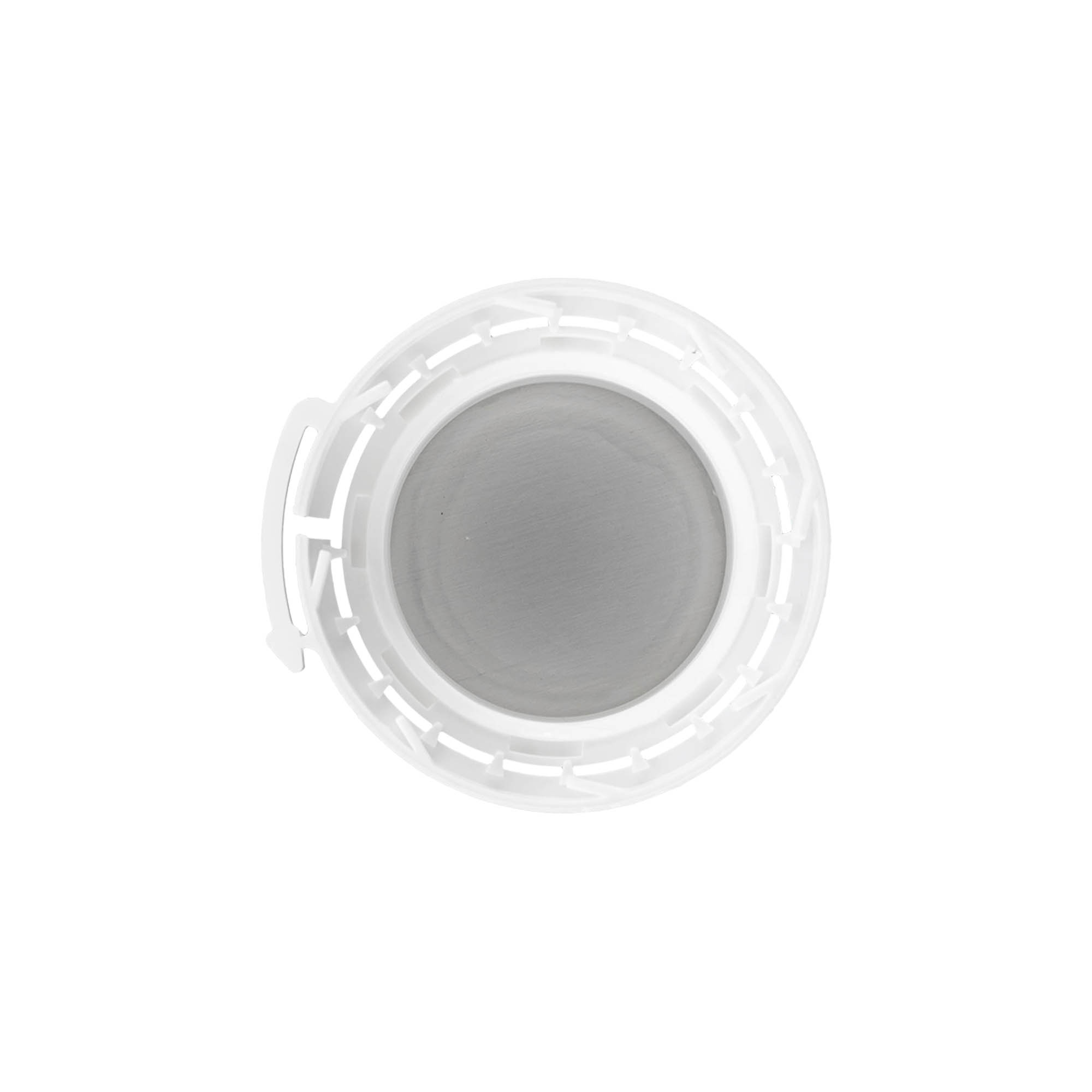 Schroefsluiting aluminium fles, PP-kunststof, wit, voor monding: DIN 32 Schroefsluiting aluminium fles, PP-kunststof, wit, voor monding: DIN 32