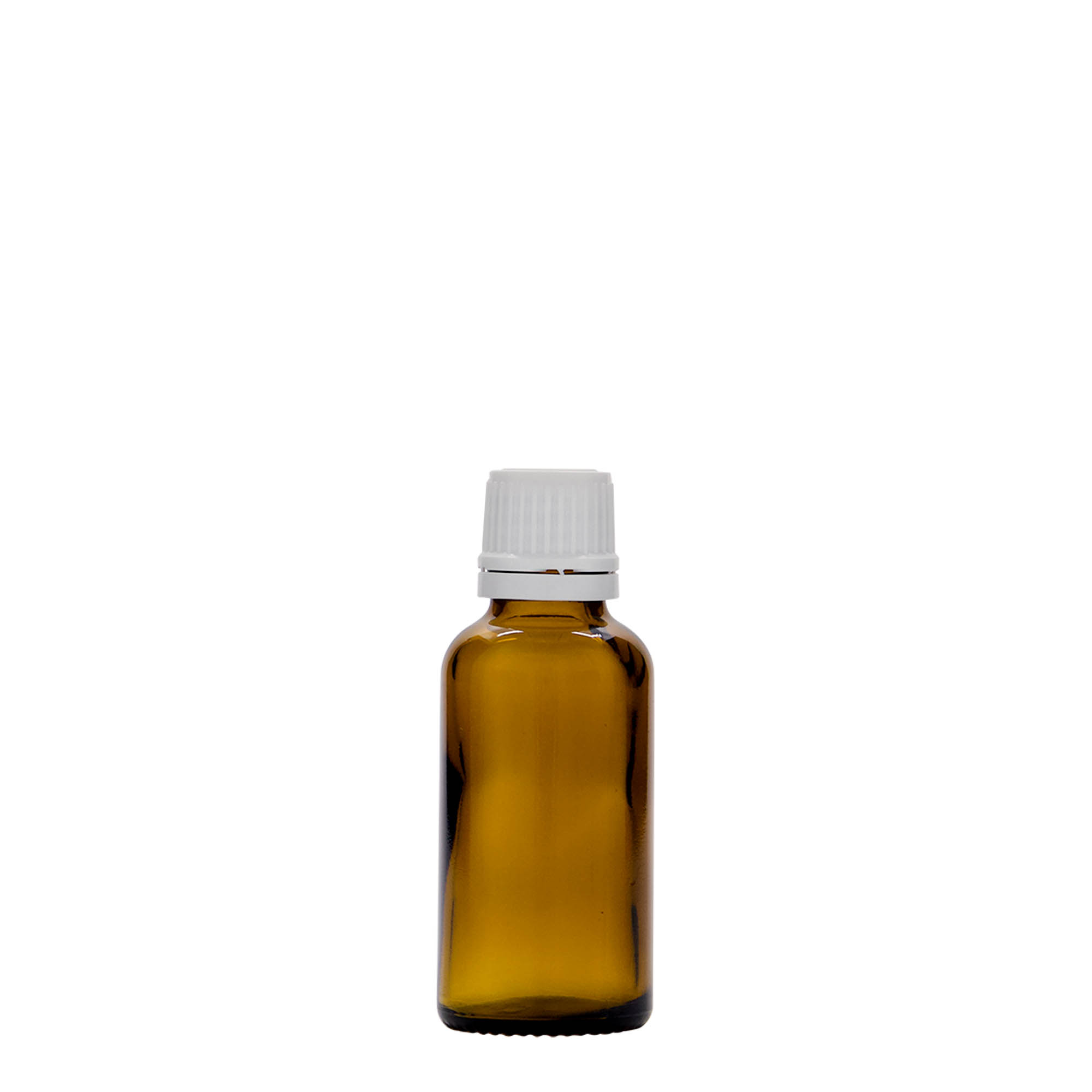 Medicijnfles, 30 ml, glas, bruin, monding: DIN 18 Medicijnfles, 30 ml, glas, bruin, monding: DIN 18