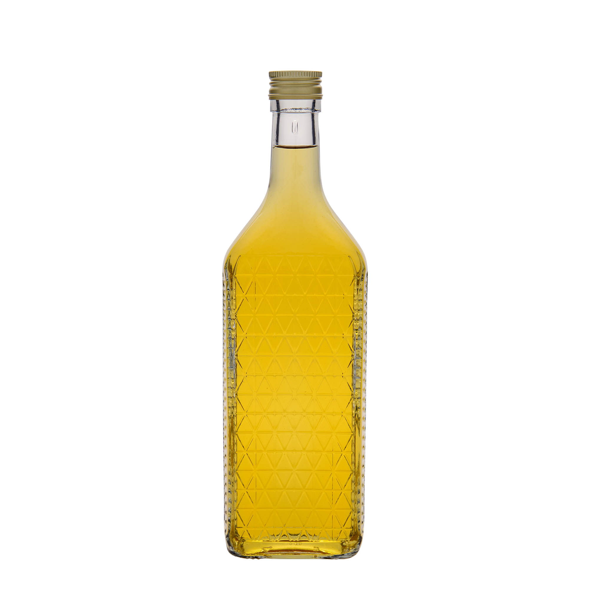 Glazen fles 'Caruso', 700 ml, rechthoekig, monding: PP 31,5