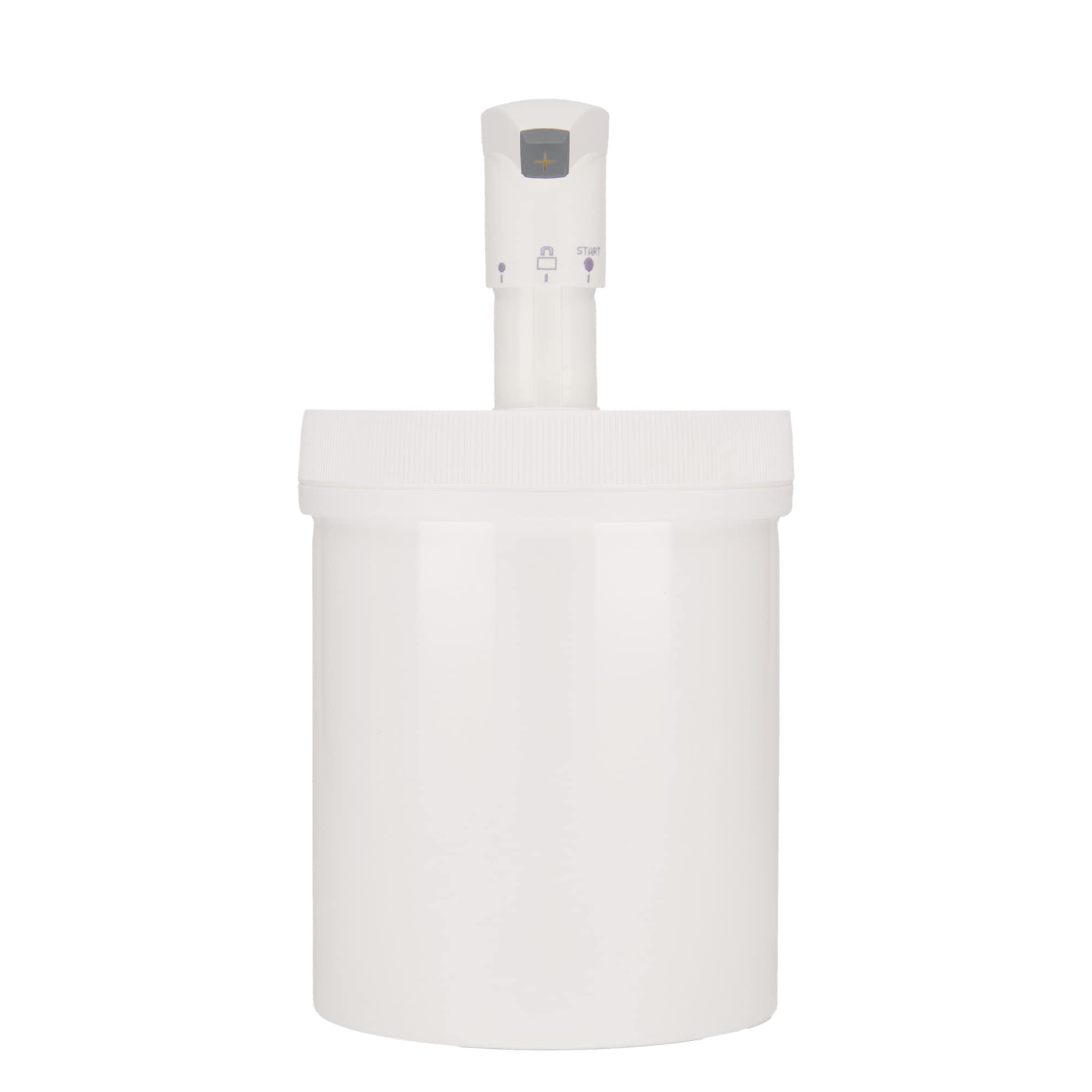 Dispenserflesje 'Securibox', 1240 ml, PP-kunststof, wit, monding: schroefsluiting