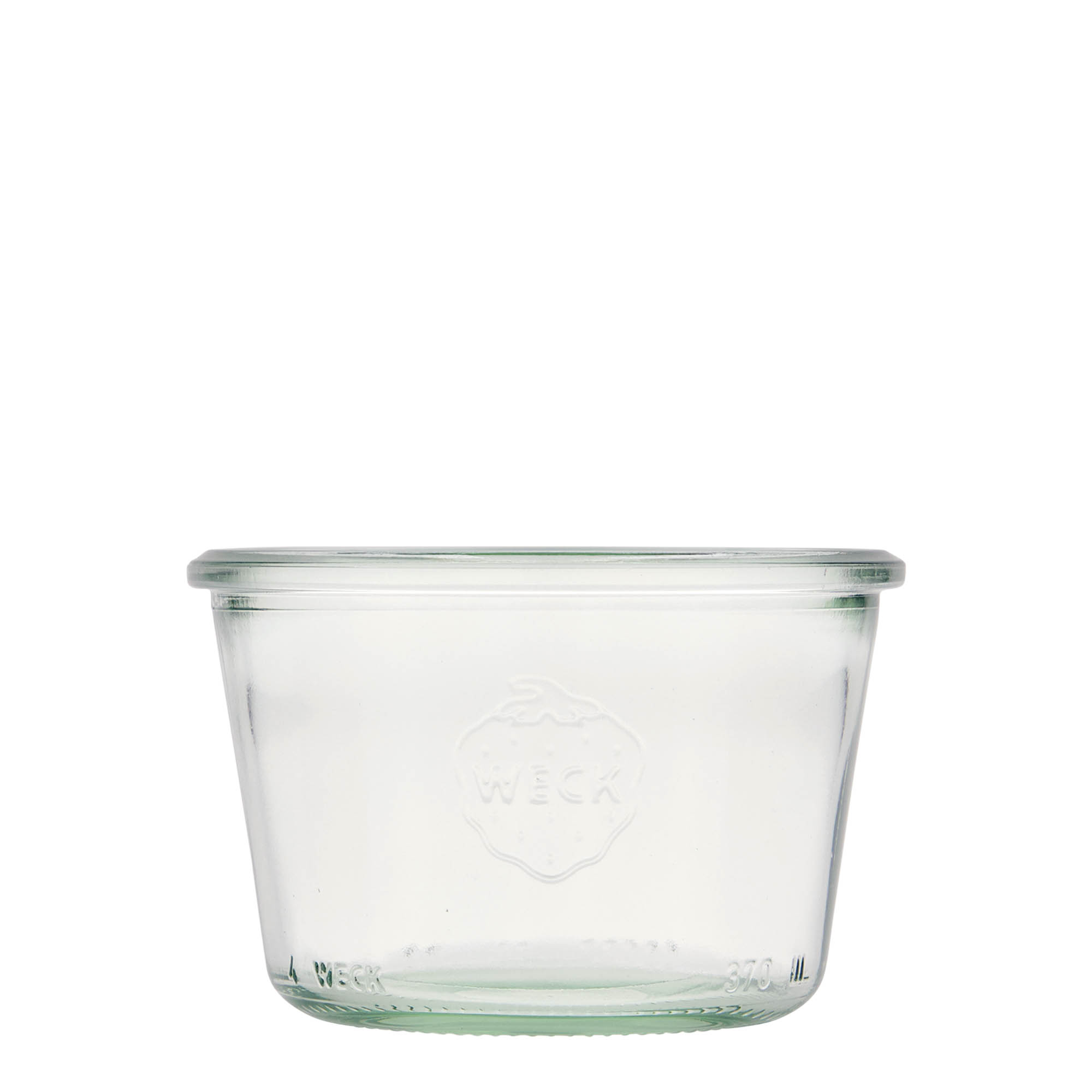 Verrine WECK 370 ml, bouchage: bords arrondis Verrine WECK 370 ml, bouchage: bords arrondis
