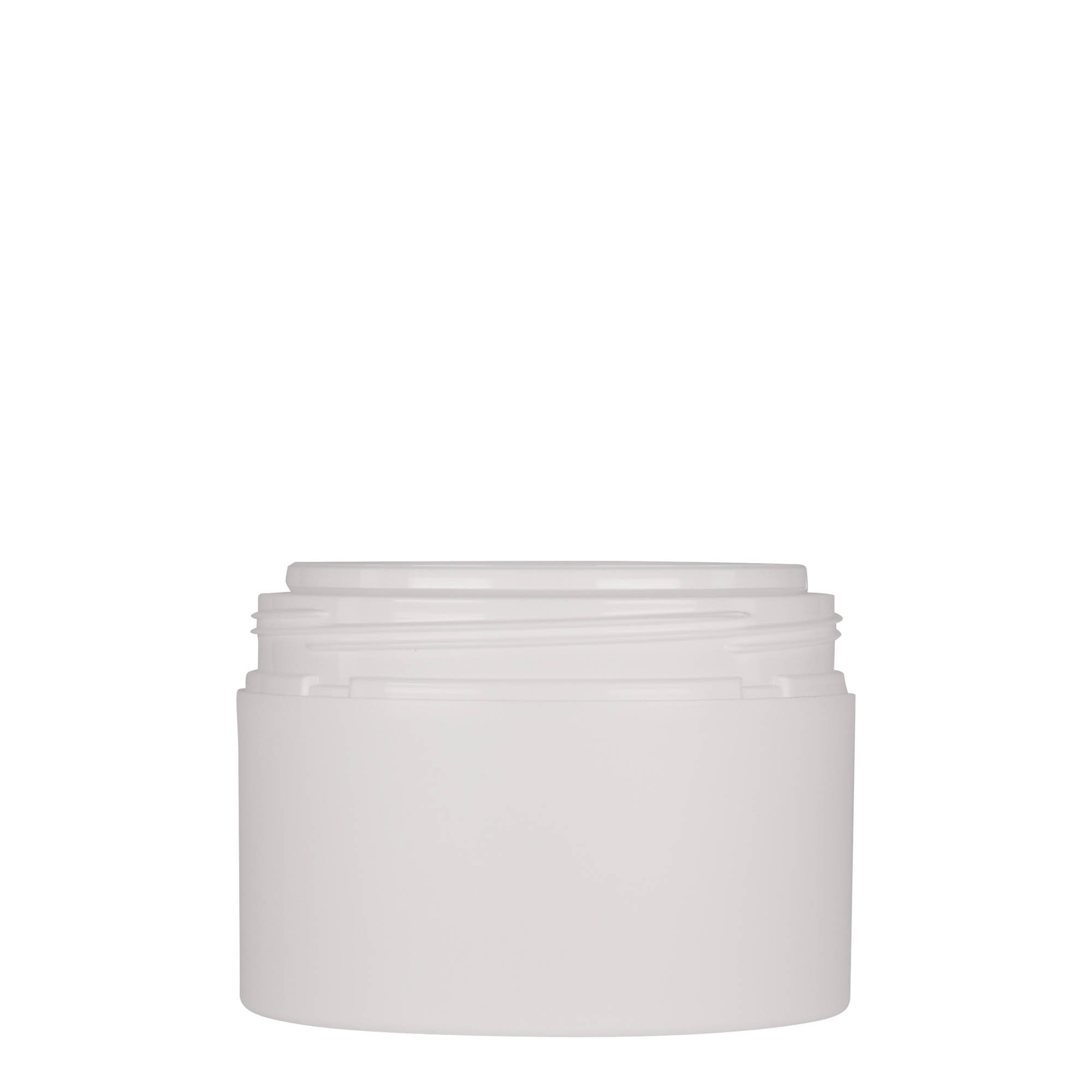 Plastic pot 'Antonella', 250 ml, PP, wit, monding: schroefsluiting Plastic pot 'Antonella', 250 ml, PP, wit, monding: schroefsluiting