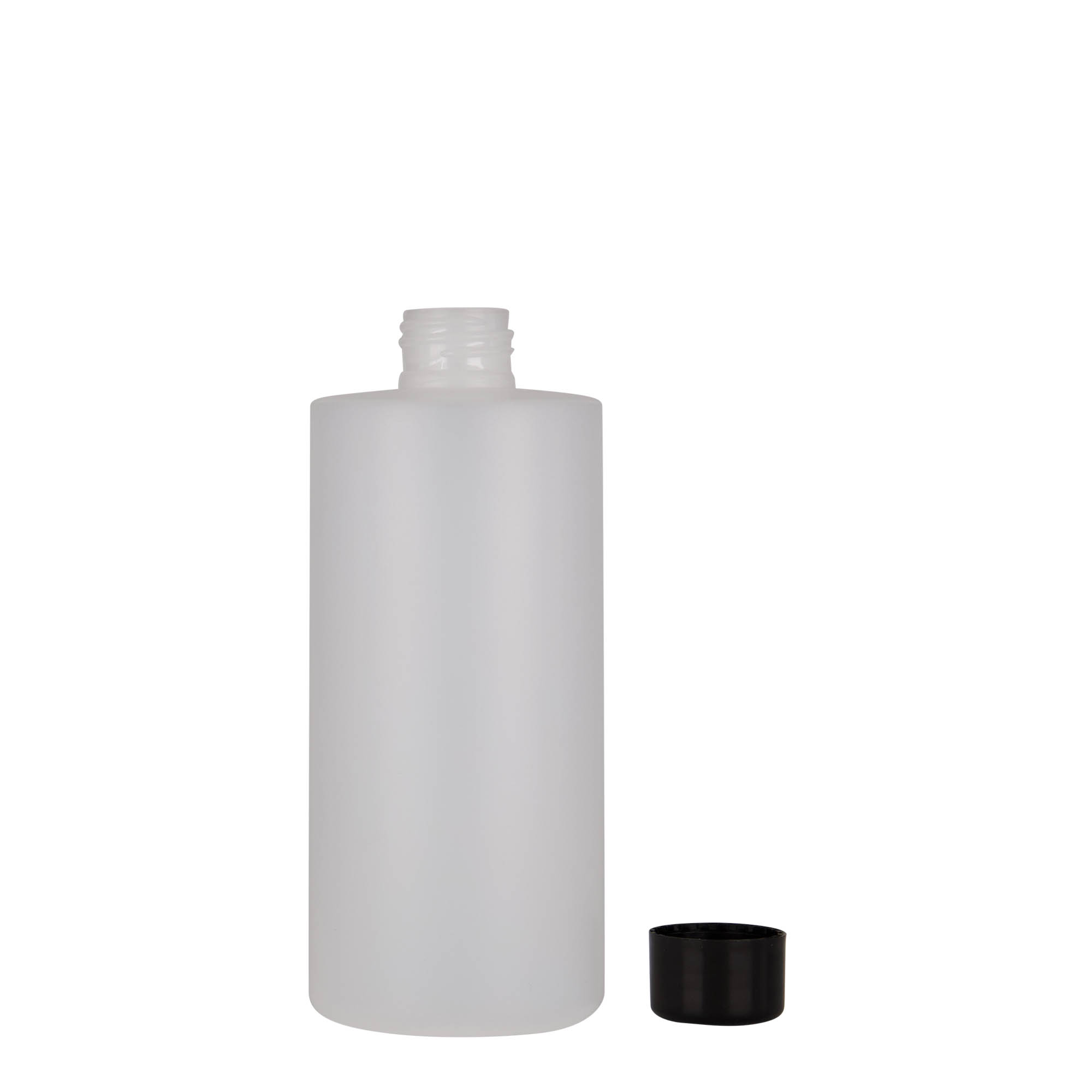 Plastic fles 'Pipe', 300 ml, HDPE, wit, monding: 24/410 Plastic fles 'Pipe', 300 ml, HDPE, wit, monding: 24/410
