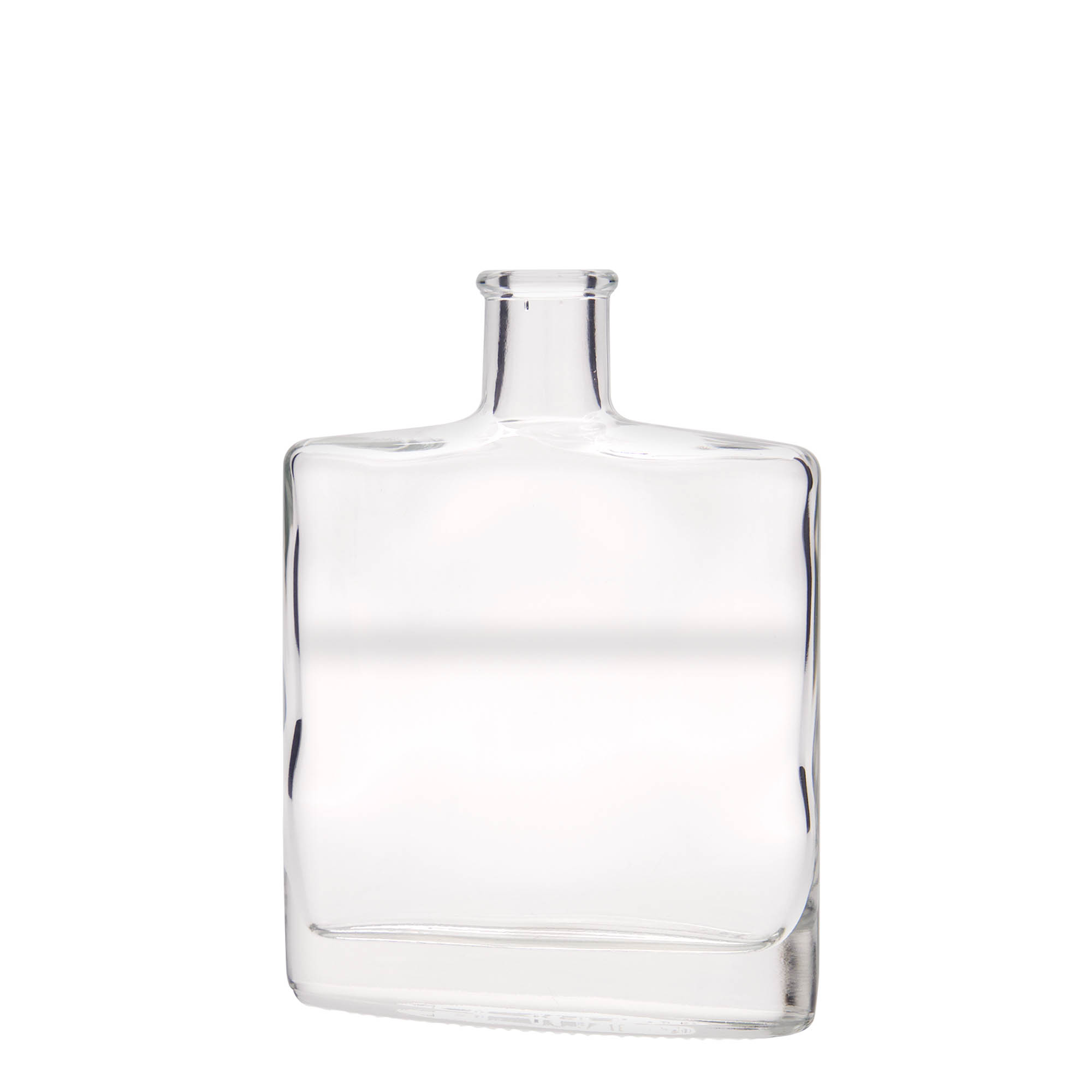 Glazen fles 'Zorbas', 350 ml, ovaal, monding: kurk