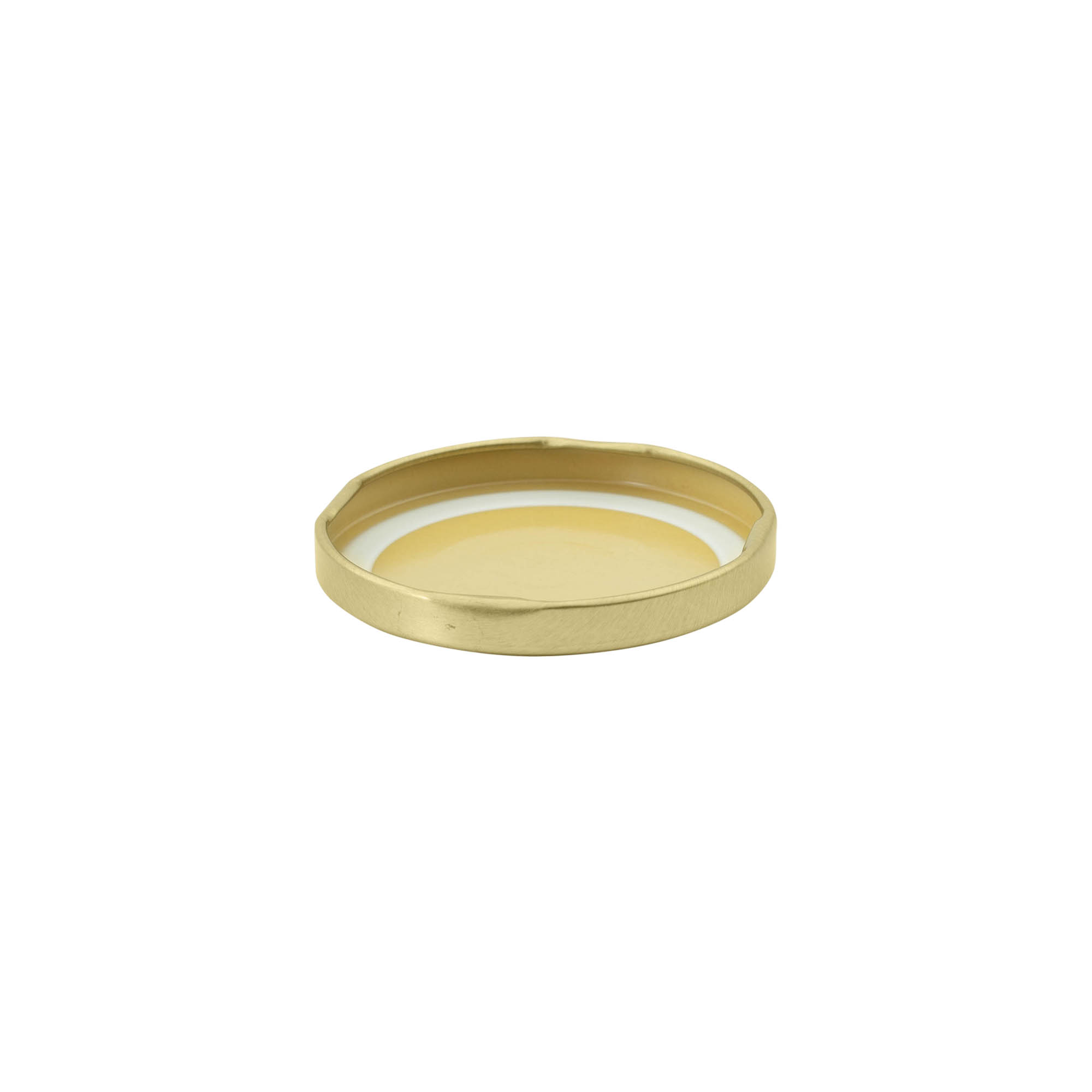 Couvercle Twist-Off, fer blanc, doré, pour bouchage: TO 63 Couvercle Twist-Off, fer blanc, doré, pour bouchage: TO 63