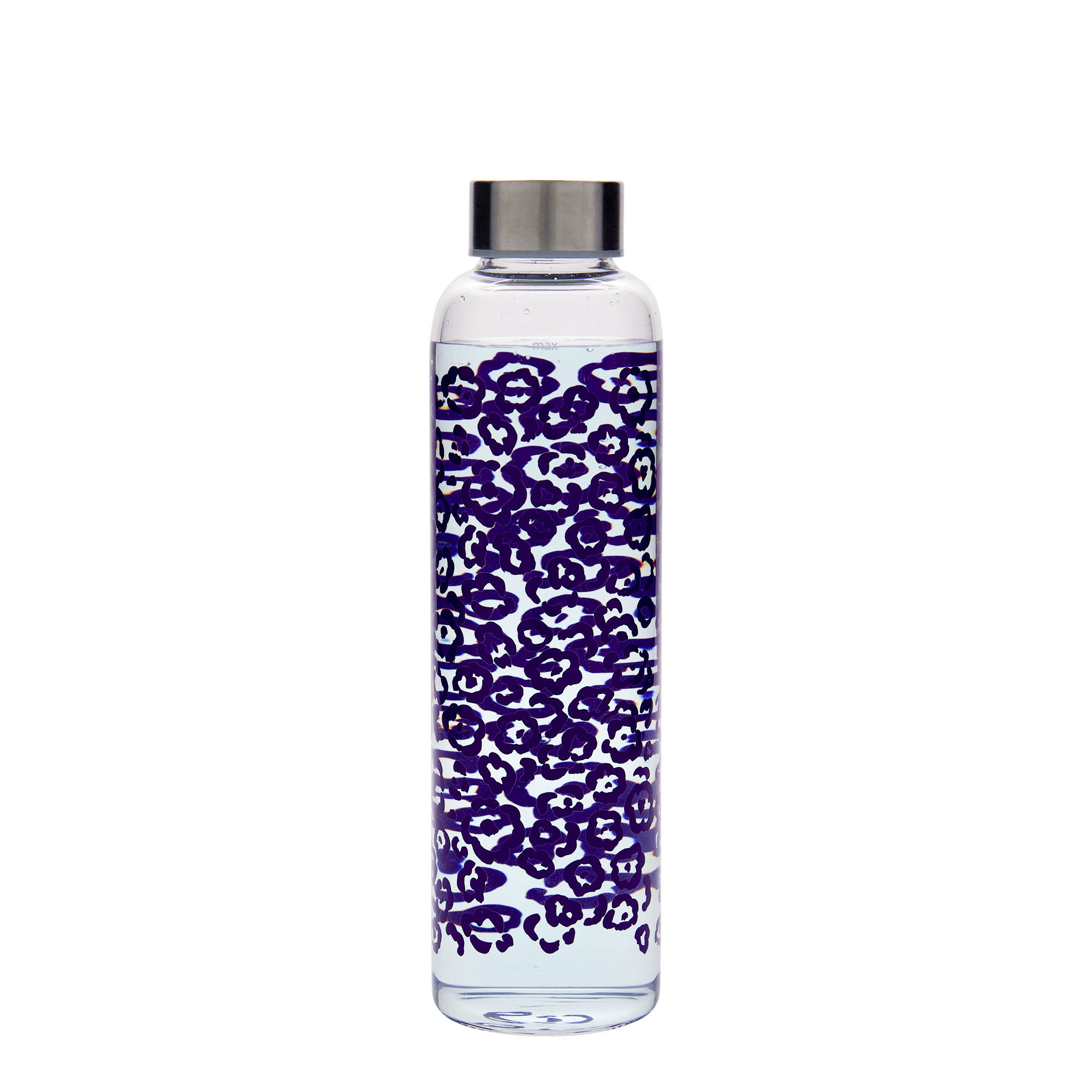 Drinkfles 'Perseus', 500 ml, motief: Paarse bloemen, monding: schroefsluiting Drinkfles 'Perseus', 500 ml, motief: Paarse bloemen, monding: schroefsluiting