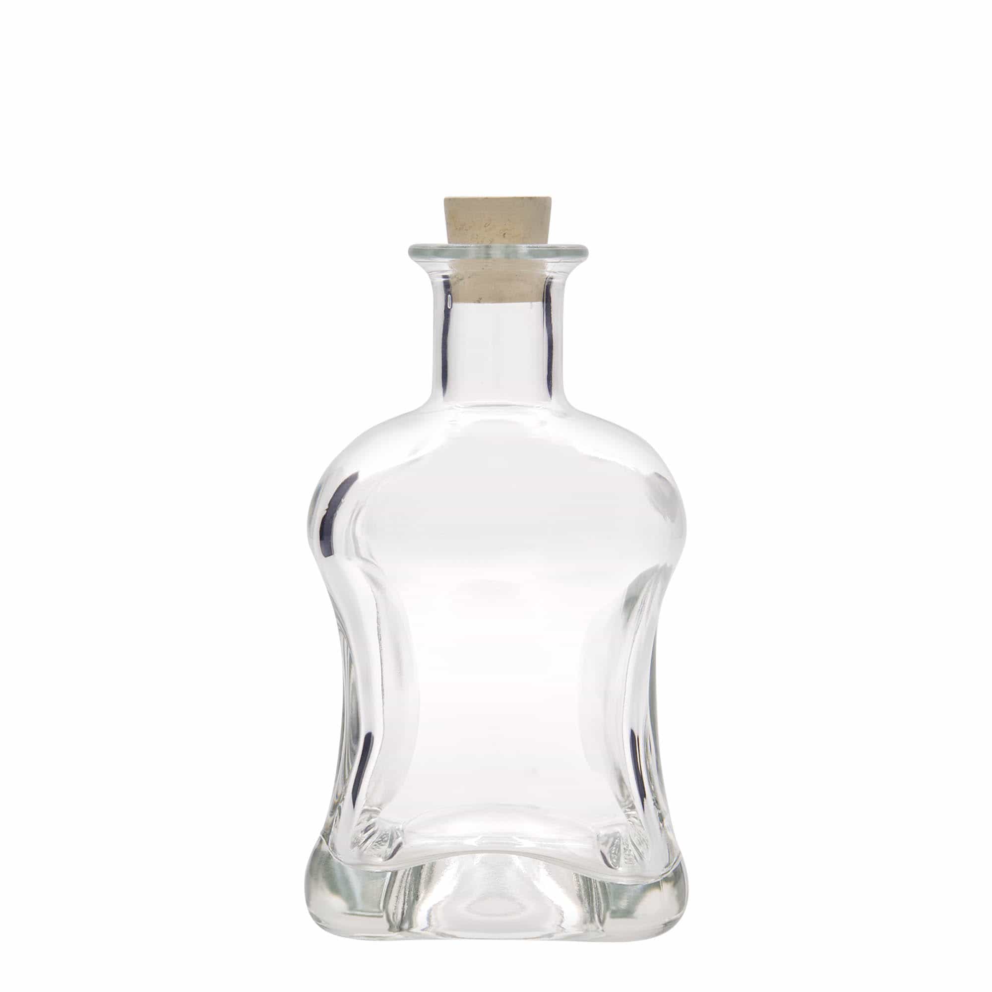 Glazen fles 'Dublin', 500 ml, vierkant, monding: kurk