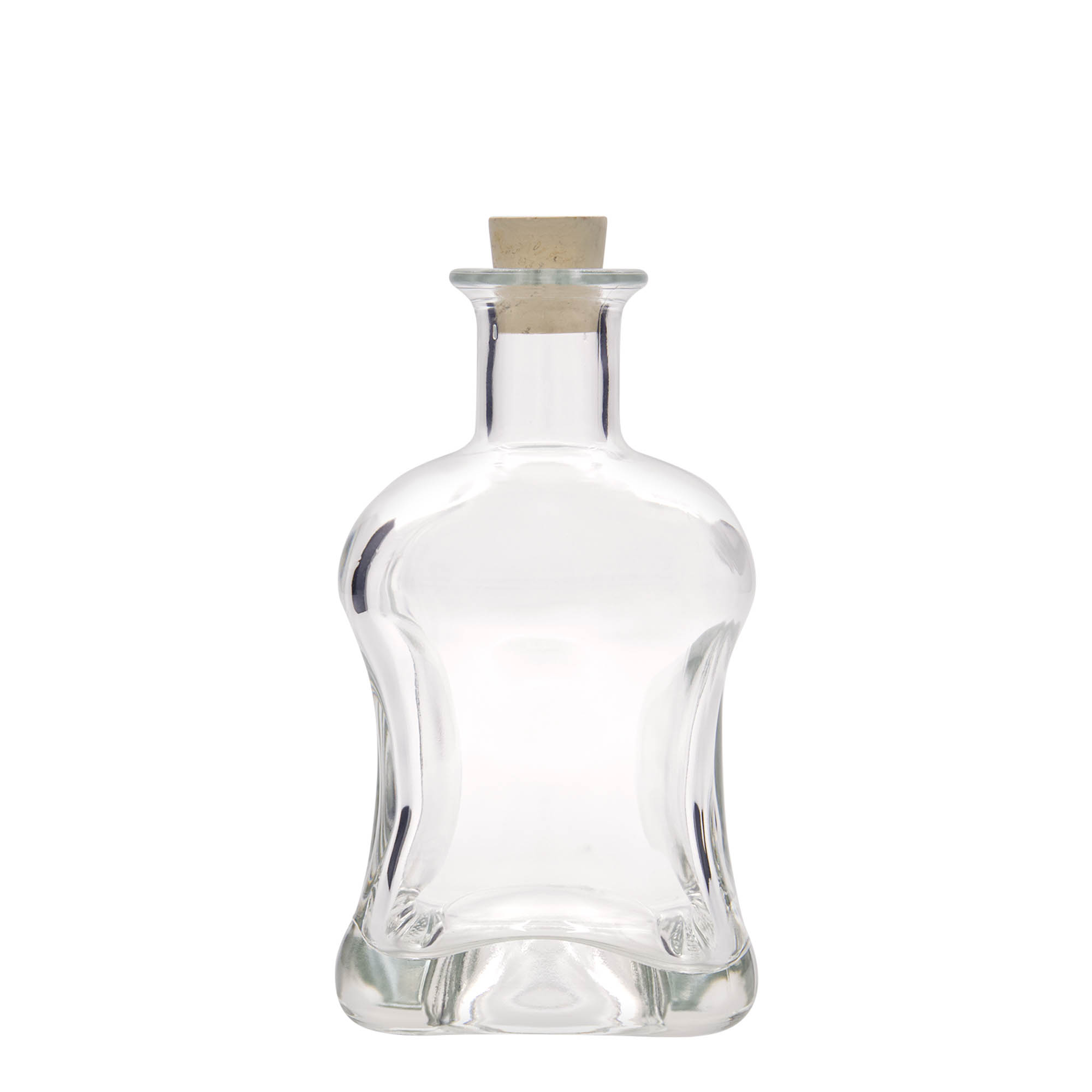 Glazen fles 'Dublin', 500 ml, vierkant, monding: kurk Glazen fles 'Dublin', 500 ml, vierkant, monding: kurk