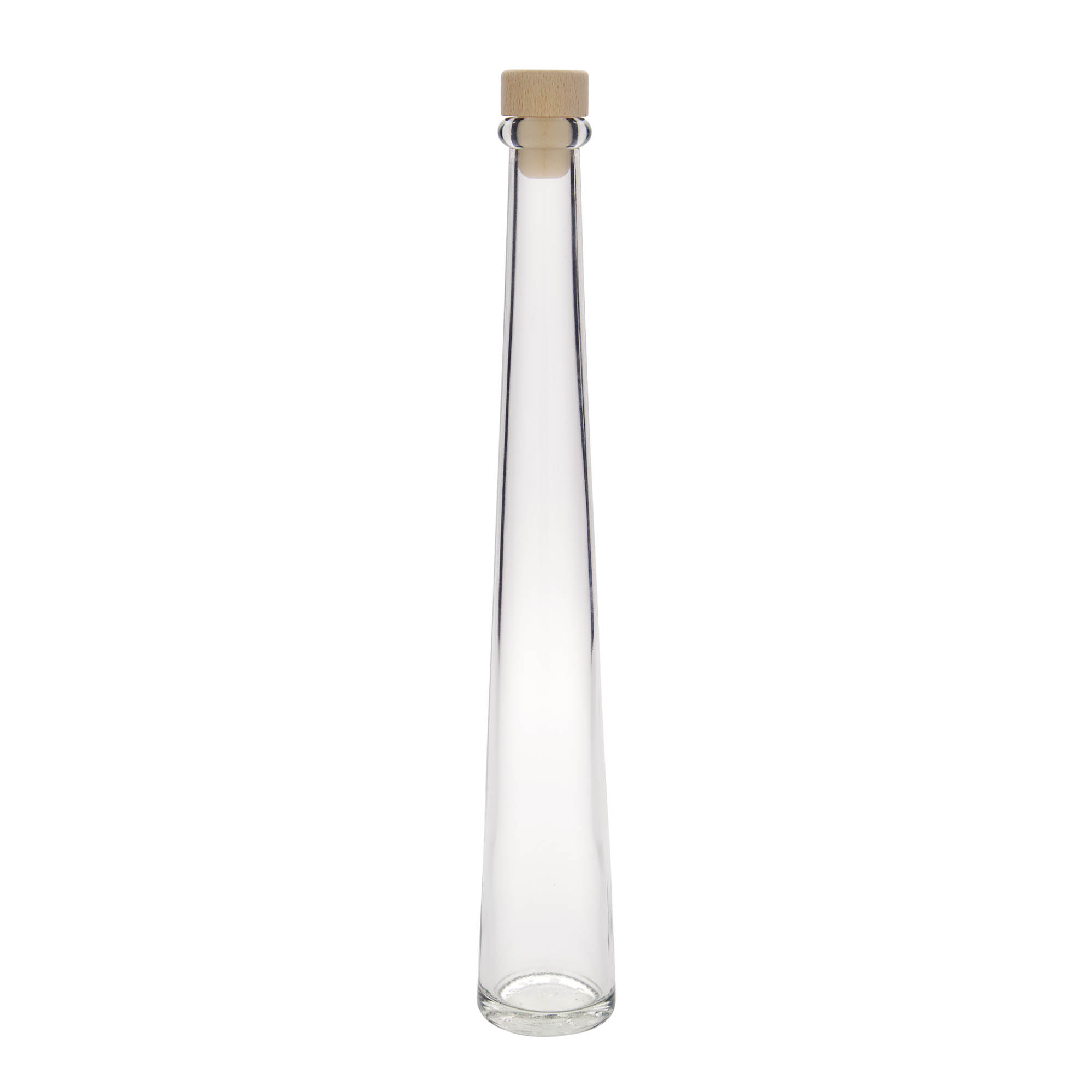 Bouteille en verre 200 ml 'Dama Rondo', bouchage: bouchon