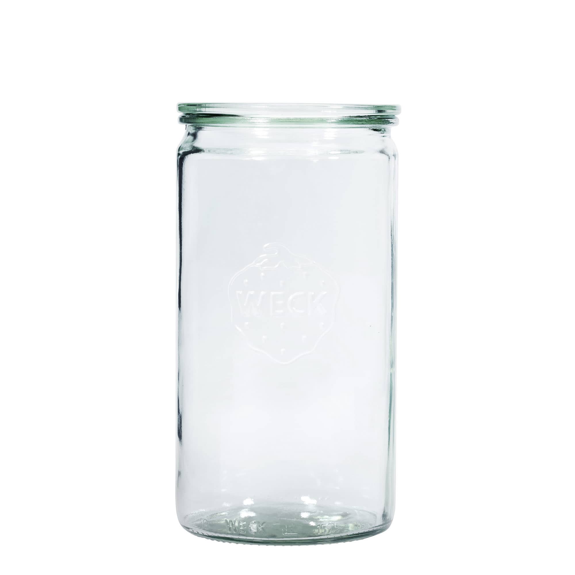 Bocal WECK cylindrique 1 575 ml, bouchage: bords arrondis