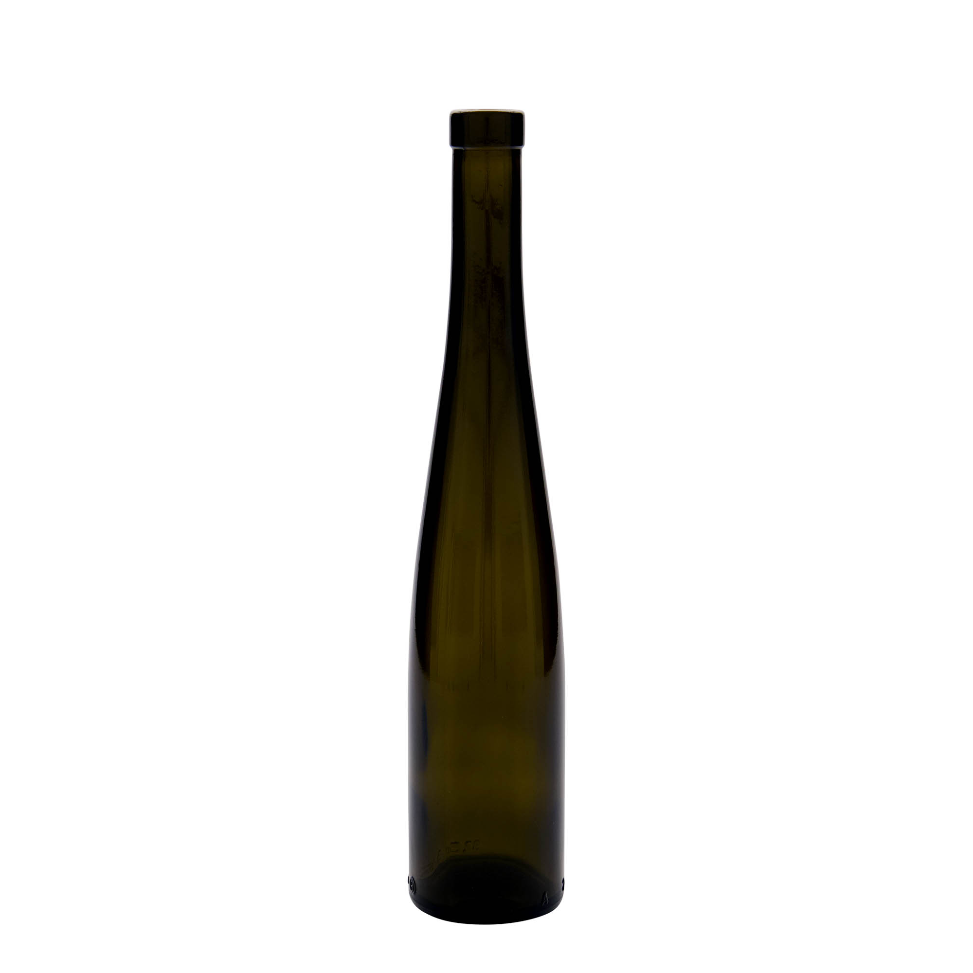 Glazen fles 'Weinschlegel', 375 ml, antiekgroen, monding: kurk Glazen fles 'Weinschlegel', 375 ml, antiekgroen, monding: kurk