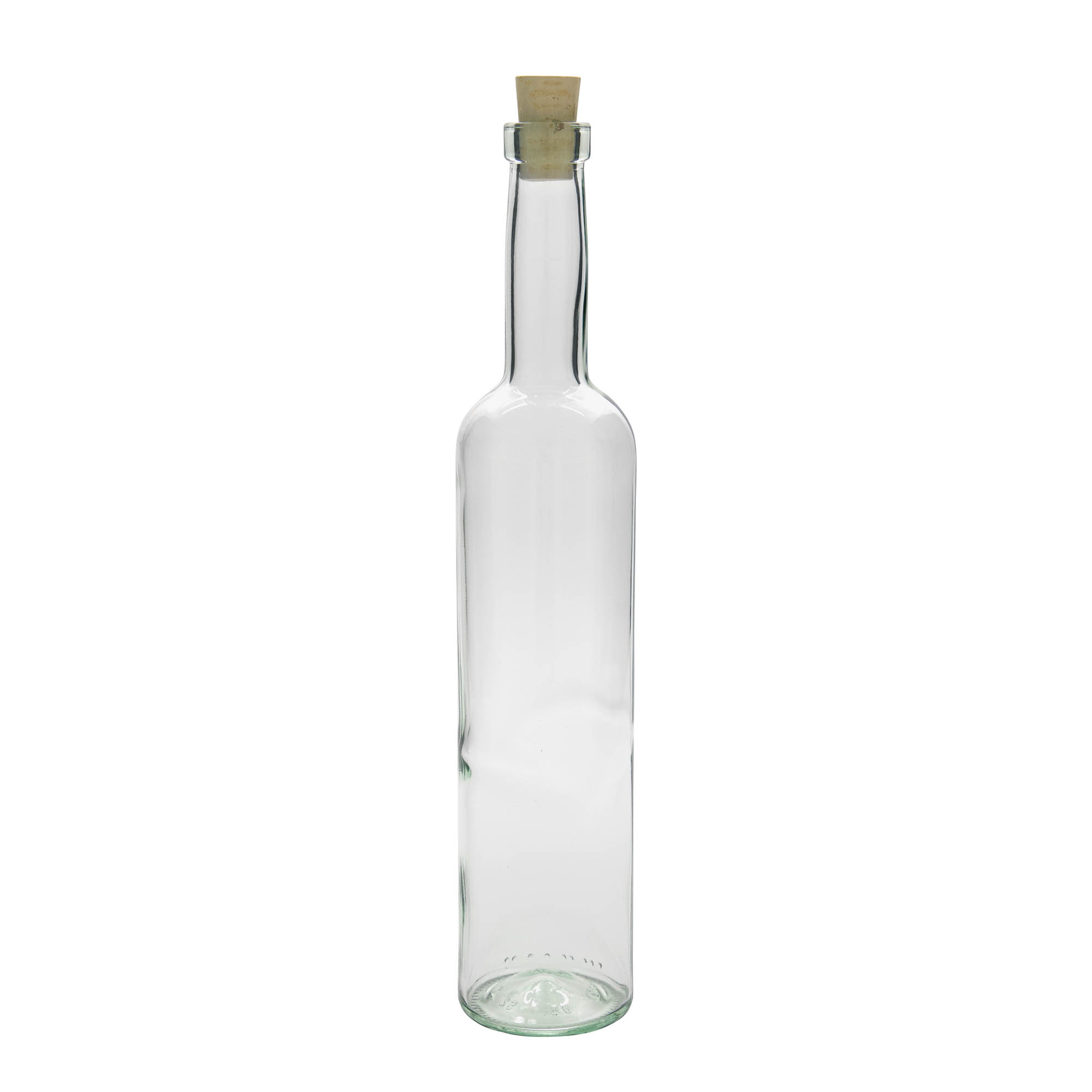 Glazen fles 'Bordeaux', 500 ml, monding: kurk Glazen fles 'Bordeaux', 500 ml, monding: kurk