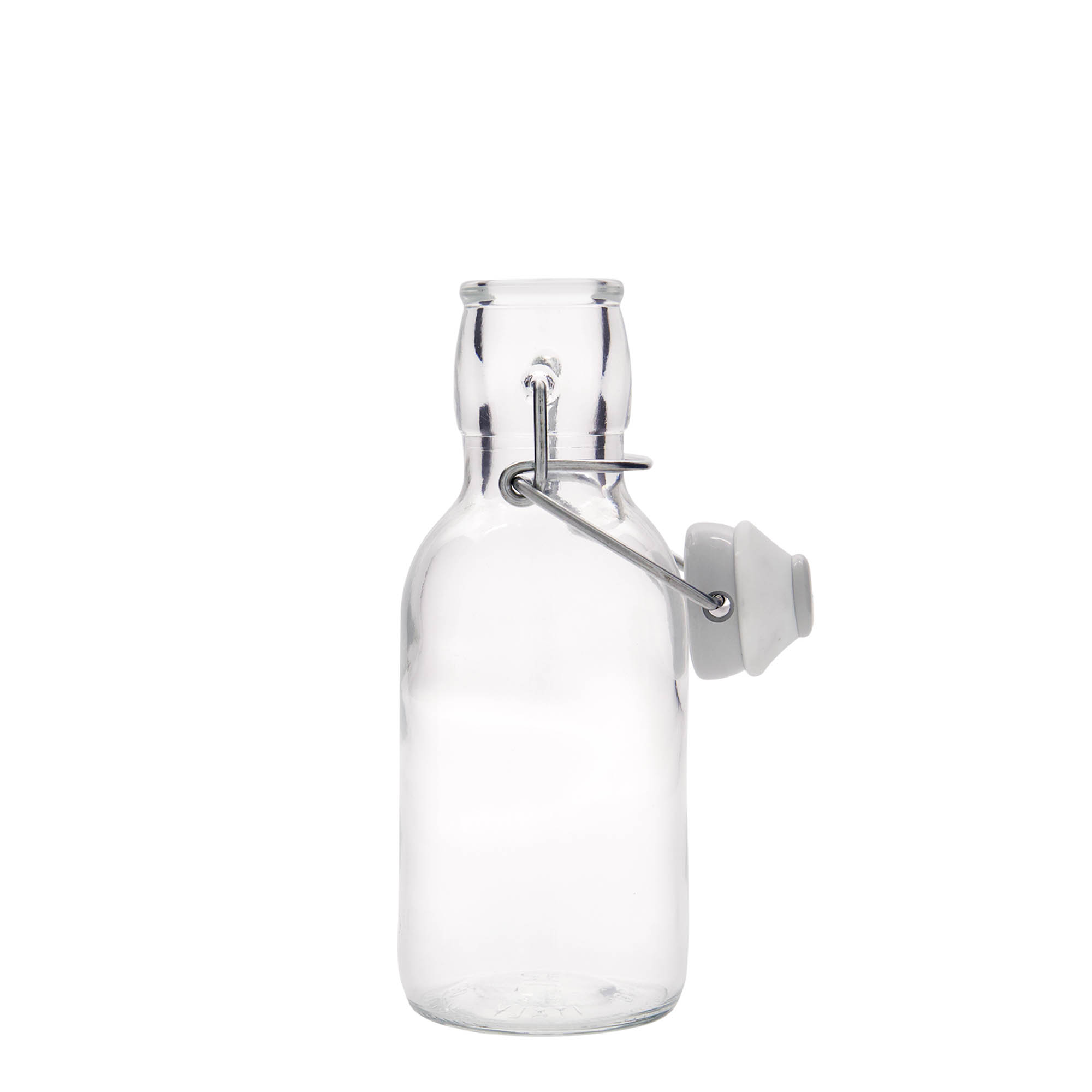 Glazen fles 'Emilia', 250 ml, monding: beugelsluiting Glazen fles 'Emilia', 250 ml, monding: beugelsluiting