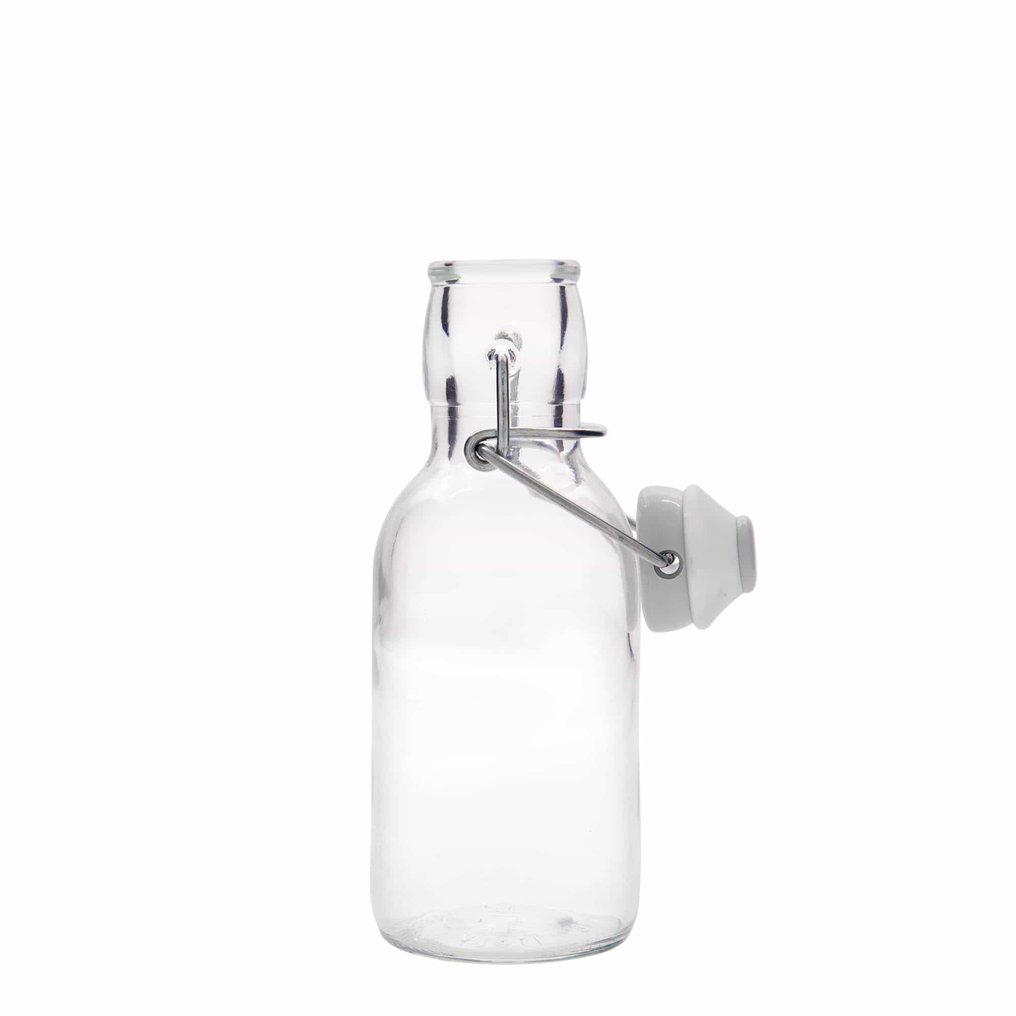 Glazen fles 'Emilia', 250 ml, monding: beugelsluiting Glazen fles 'Emilia', 250 ml, monding: beugelsluiting