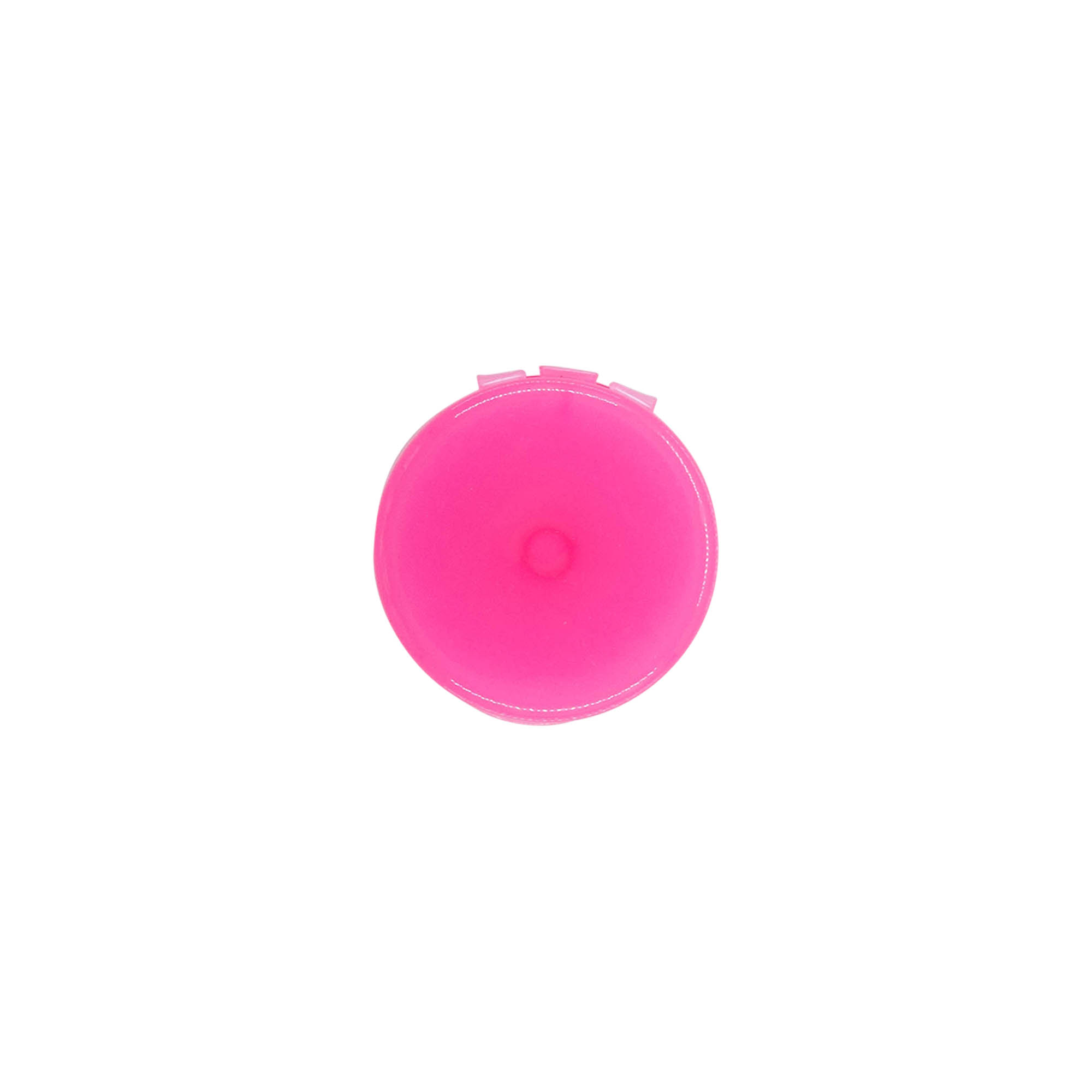 Bougage à vis à charnière rabattable, plastique PP, rose, pour bouchage: 24/410 Bougage à vis à charnière rabattable, plastique PP, rose, pour bouchage: 24/410