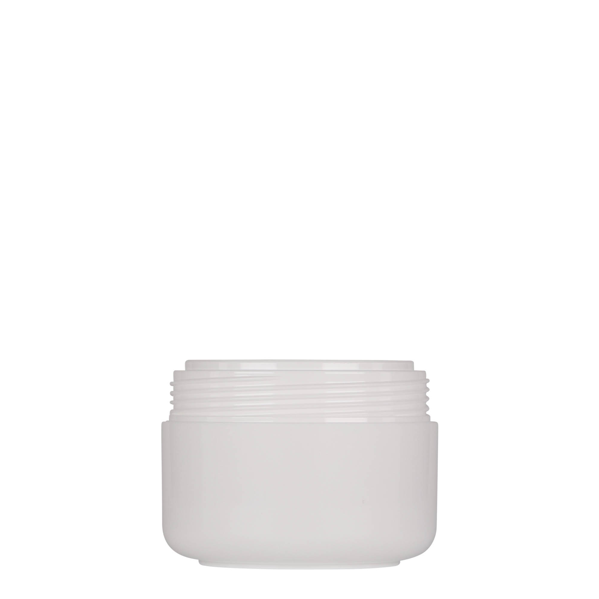 Plastic pot 'Bianca', 100 ml, PP, wit, monding: schroefsluiting Plastic pot 'Bianca', 100 ml, PP, wit, monding: schroefsluiting