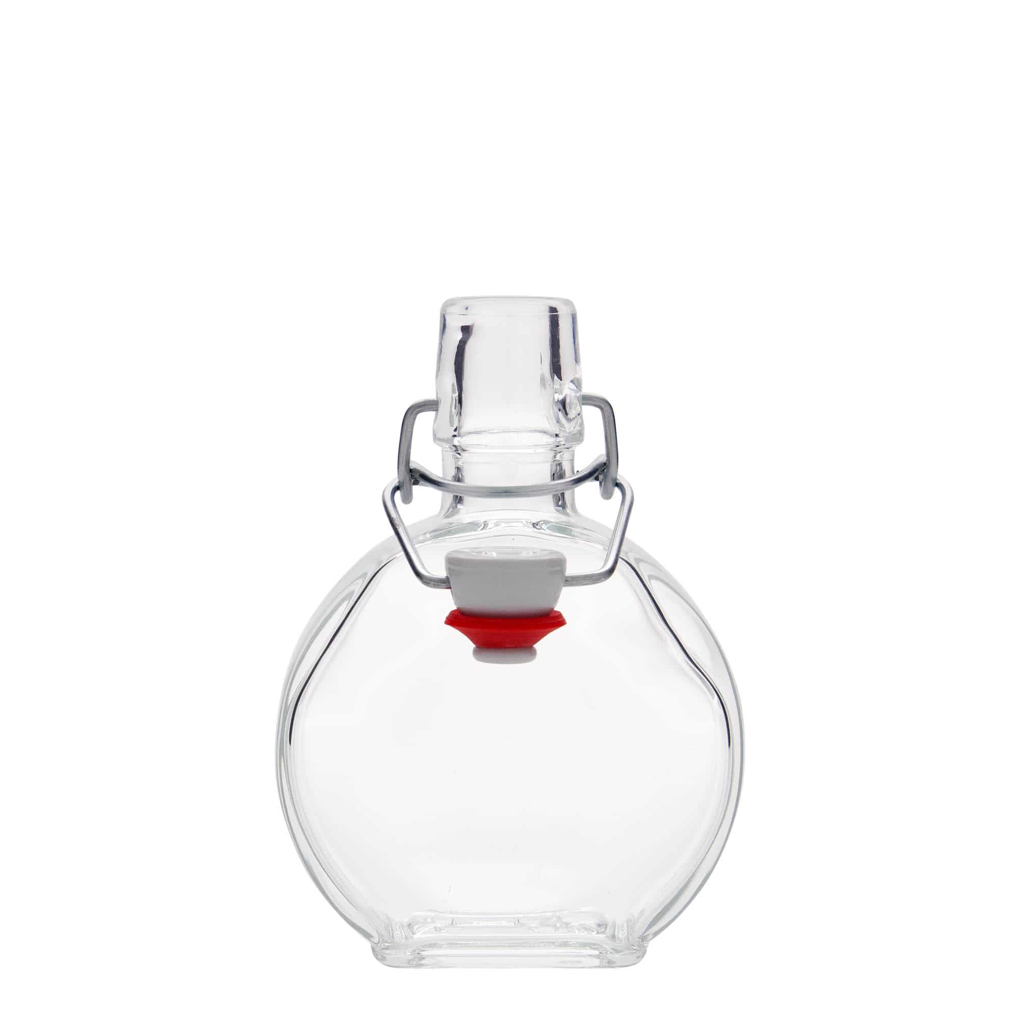 Glazen fles 'Sensatie', 200 ml, rechthoekig, monding: beugelsluiting Glazen fles 'Sensatie', 200 ml, rechthoekig, monding: beugelsluiting