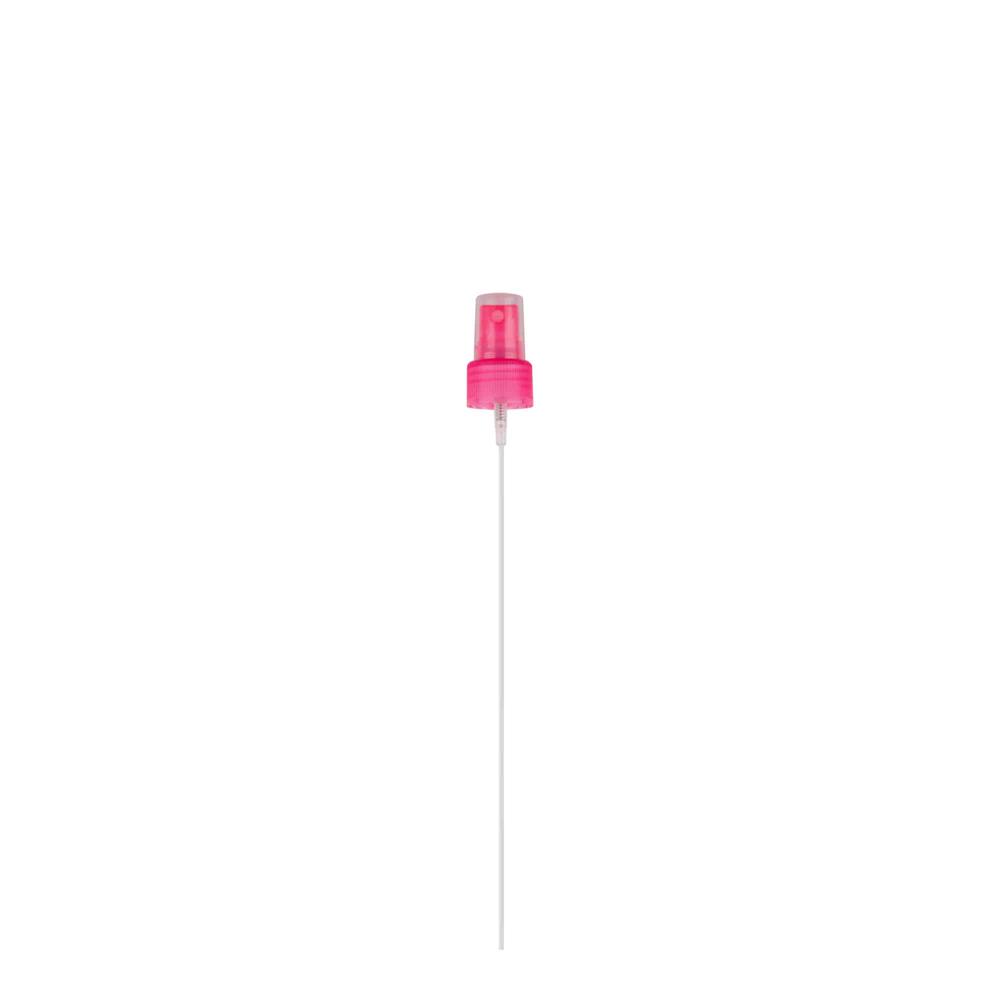 Bougage à vis avec vaporisateur, plastique PP, rose, pour bouchage: 24/410